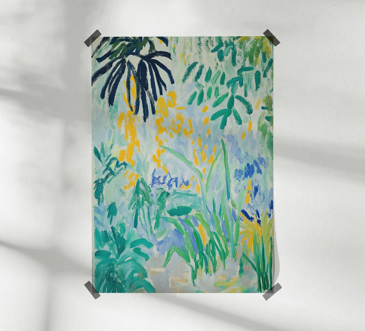 Matisse ispira il fauvismo Fiori di giardino I poster con telaio in legno da Euphoria Theresa