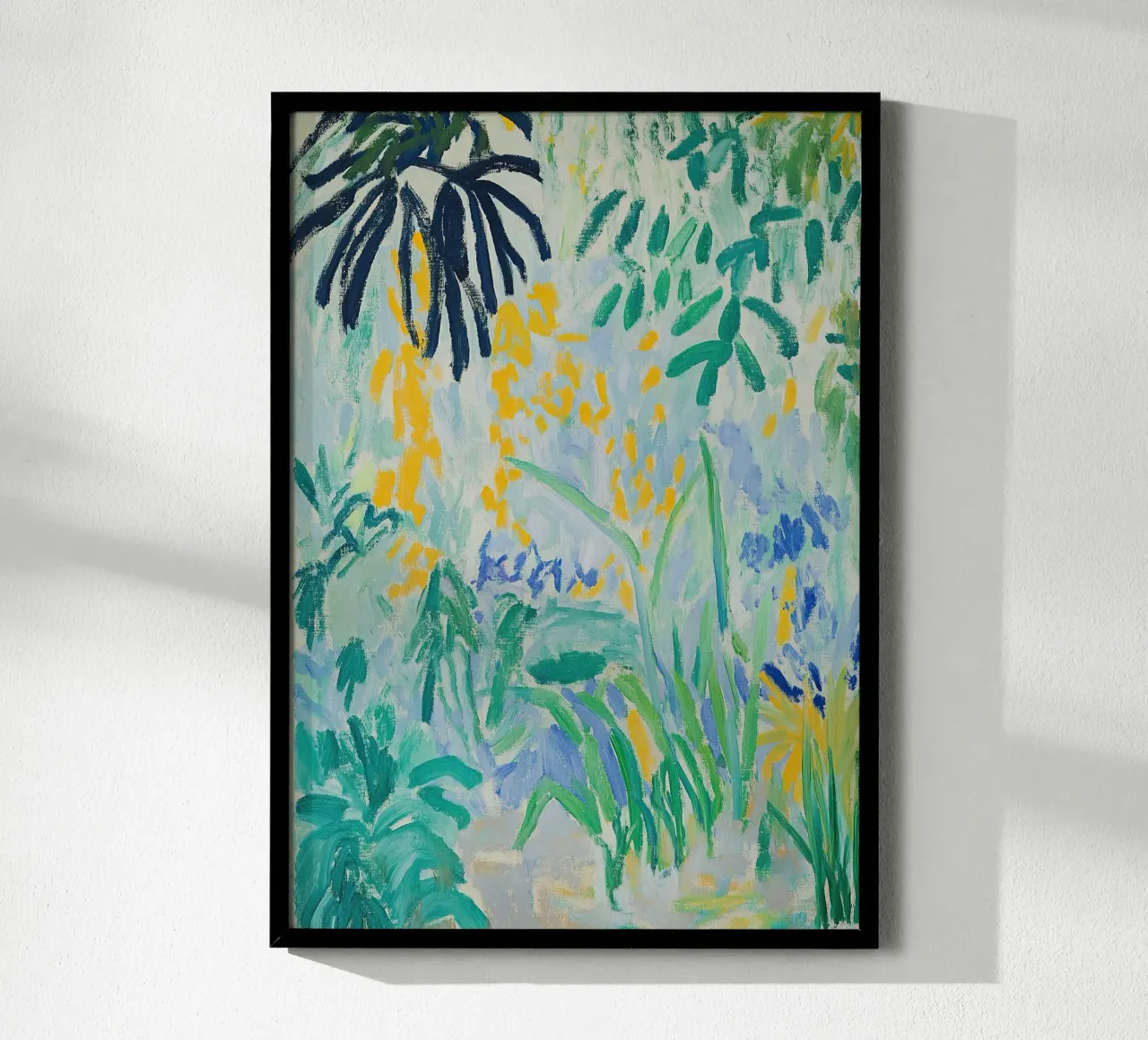Matisse ispira il fauvismo Fiori di giardino I poster con telaio in legno da Euphoria Theresa