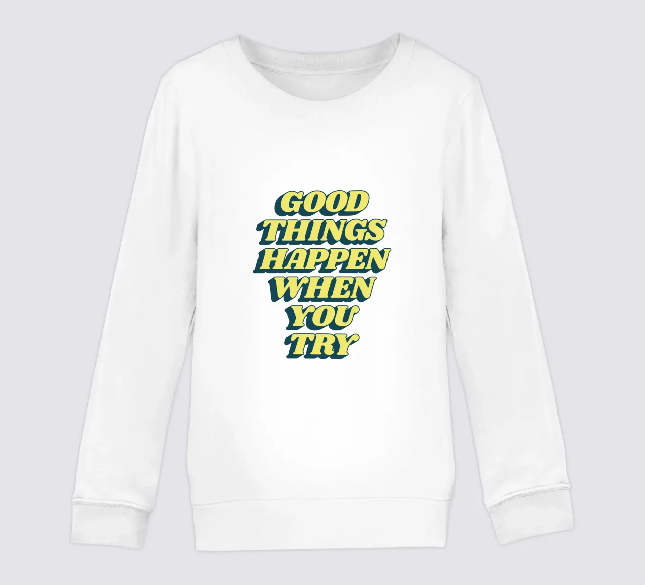 Succedono cose belle quando si prova il design tipografico felpa bambino da THE MOTIVATED TYPE