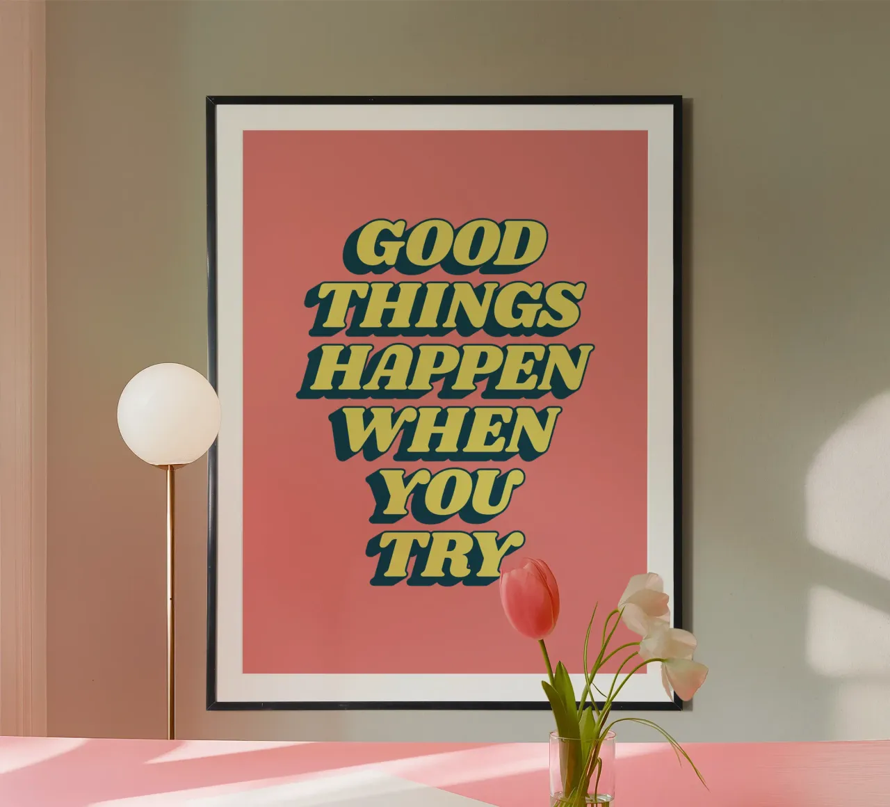 Succedono cose belle quando si prova il design tipografico poster da THE MOTIVATED TYPE