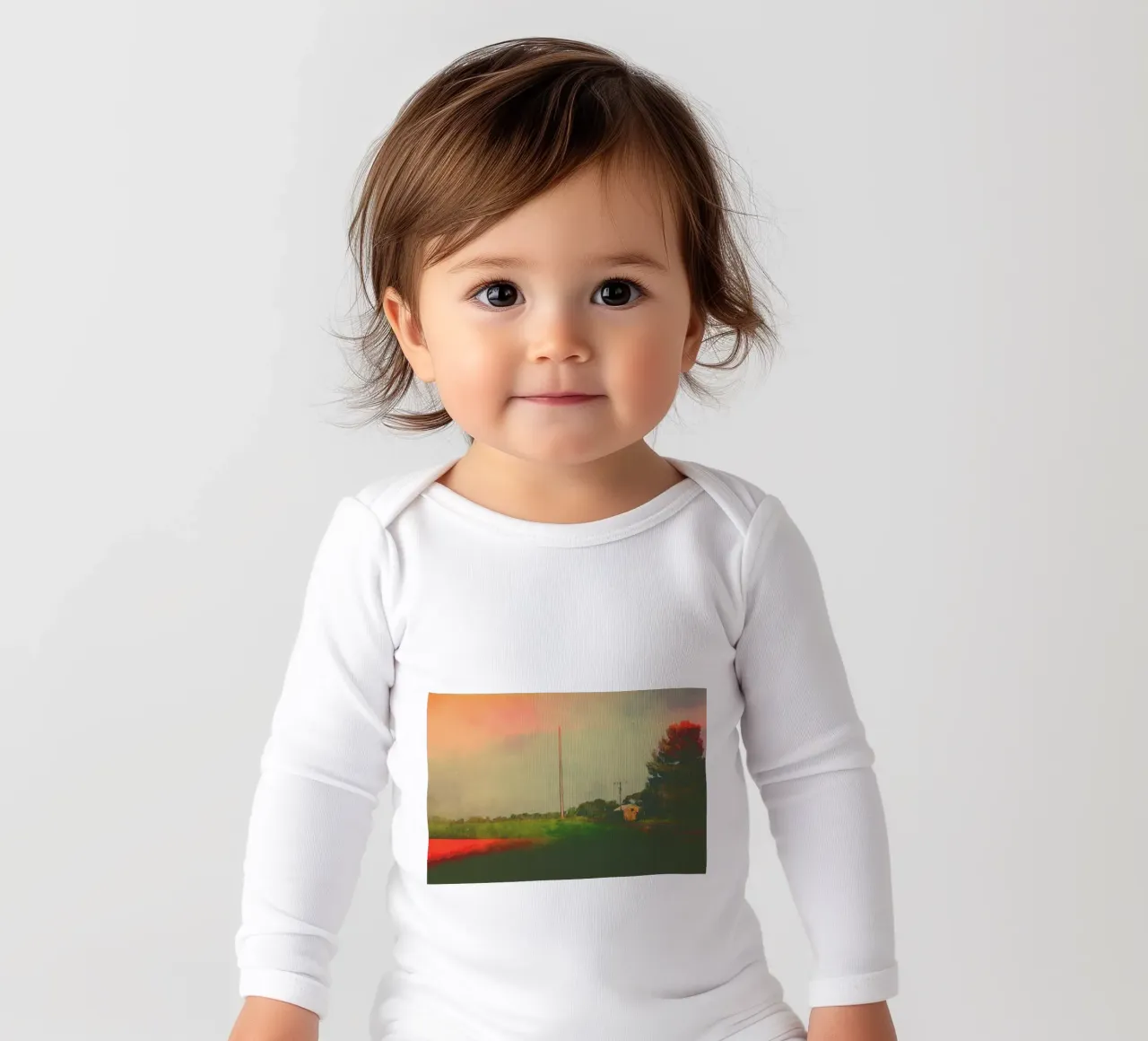 Bibaringa long-sleeve baby romper by Emma Zoe Brew