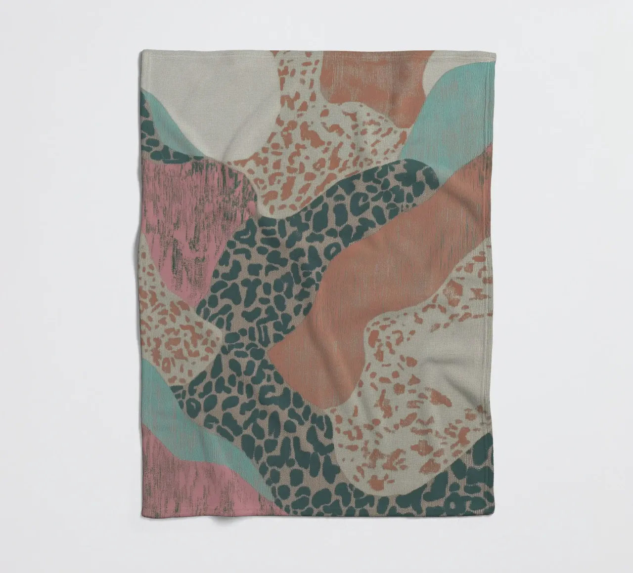 Collage retrò Textil Almada coperta in pile da Carinaprint