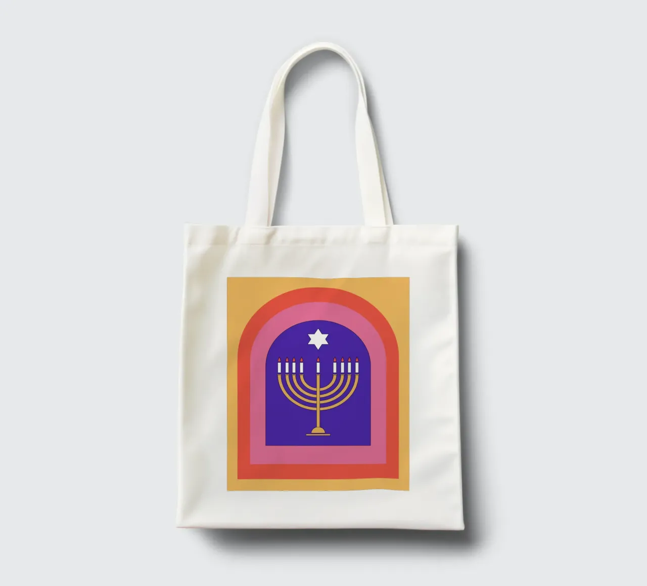 Celebrate Hanukkah with retro style borsa in juta da galihstudio