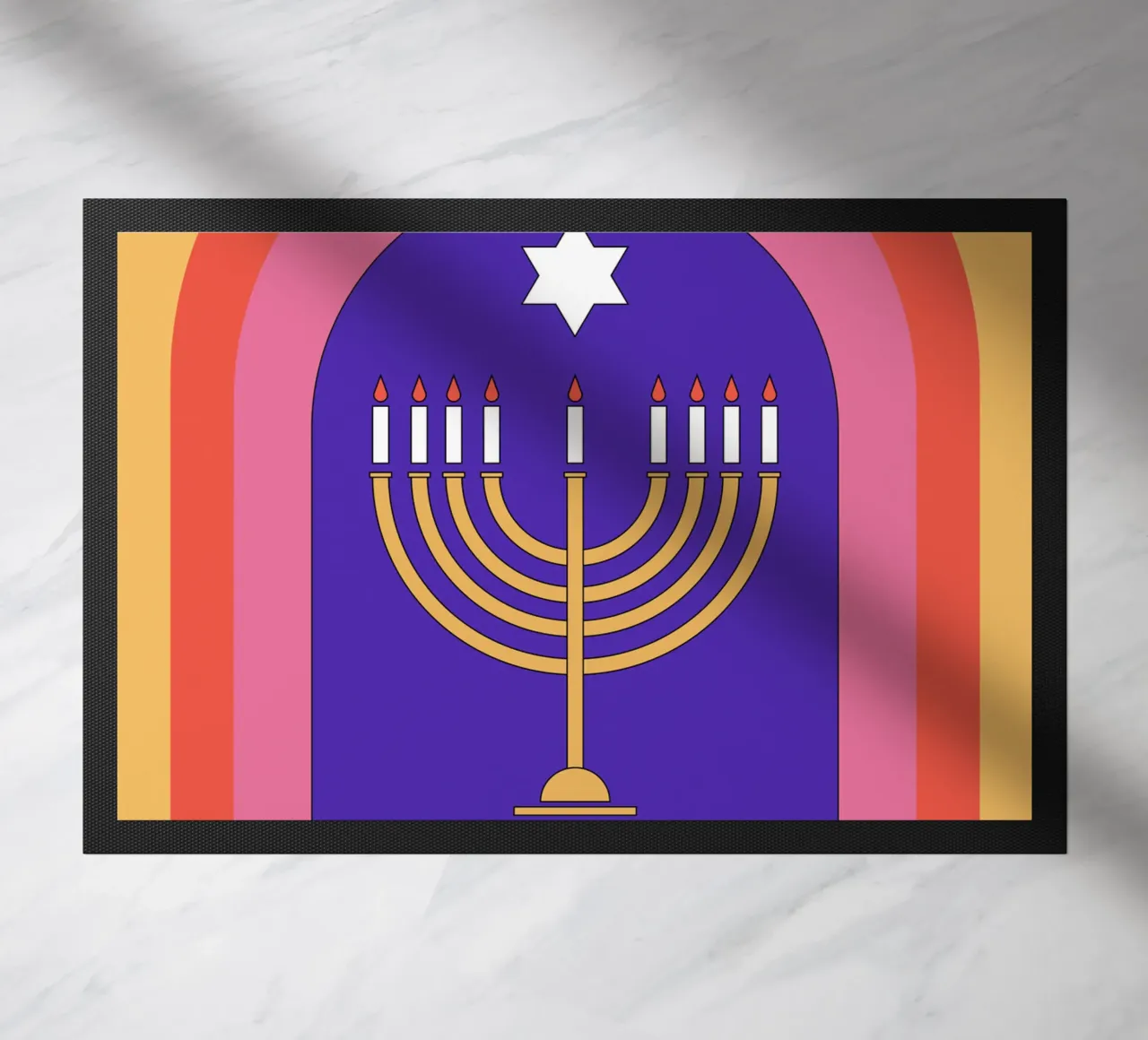 Celebrate Hanukkah with retro style zerbino da galihstudio