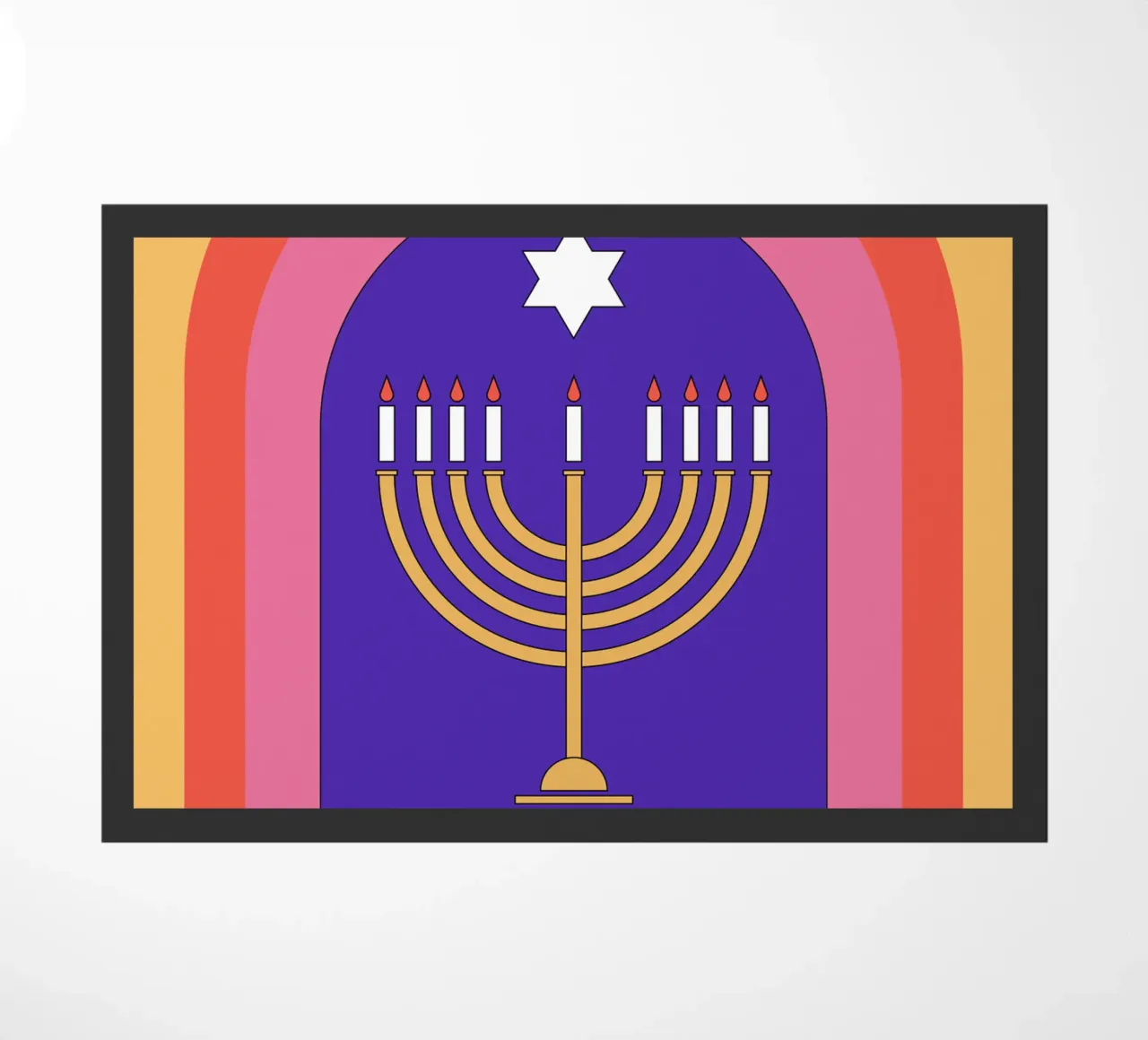 Celebrate Hanukkah with retro style zerbino da galihstudio