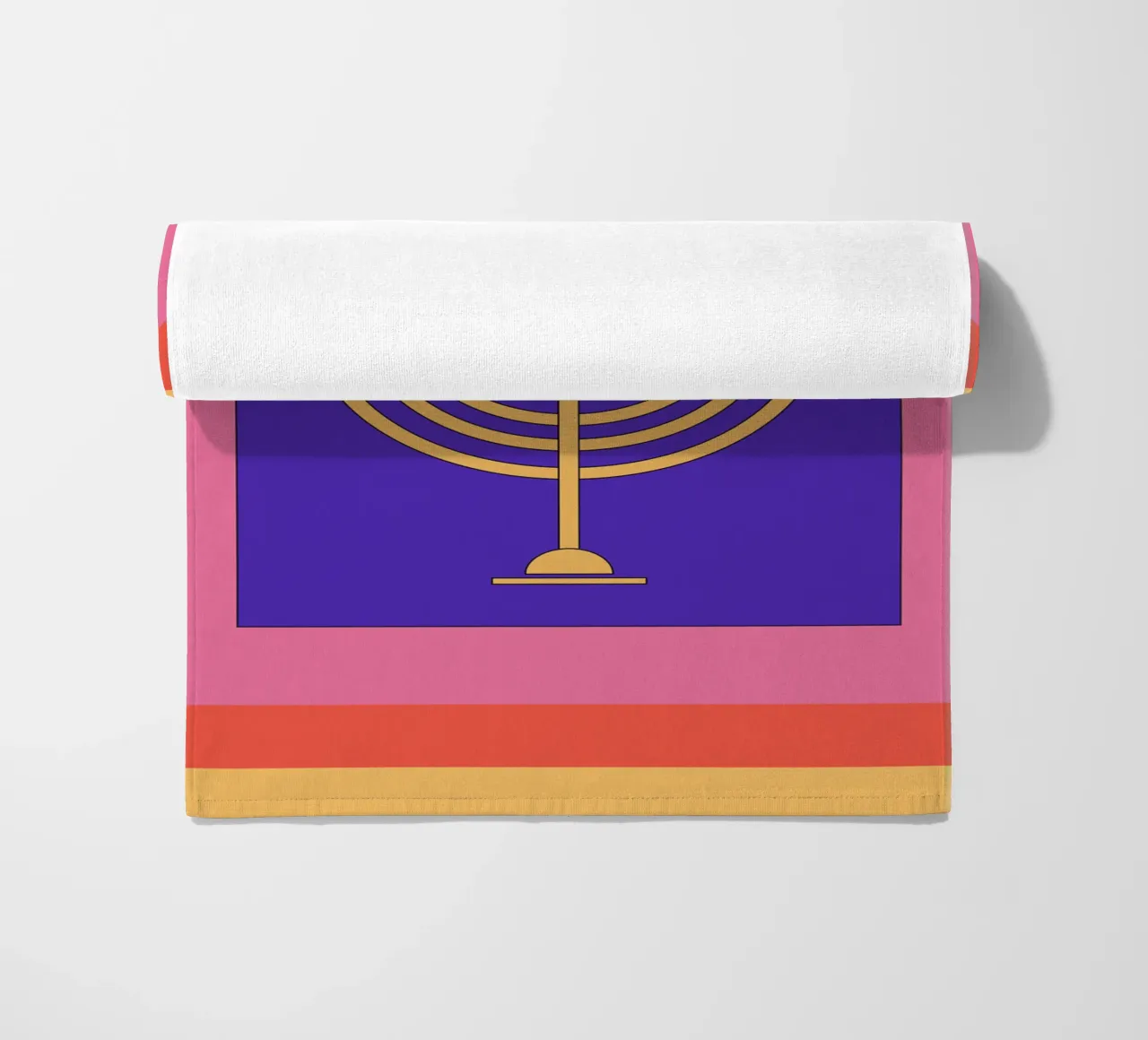 Celebrate Hanukkah with retro style telo mare da galihstudio