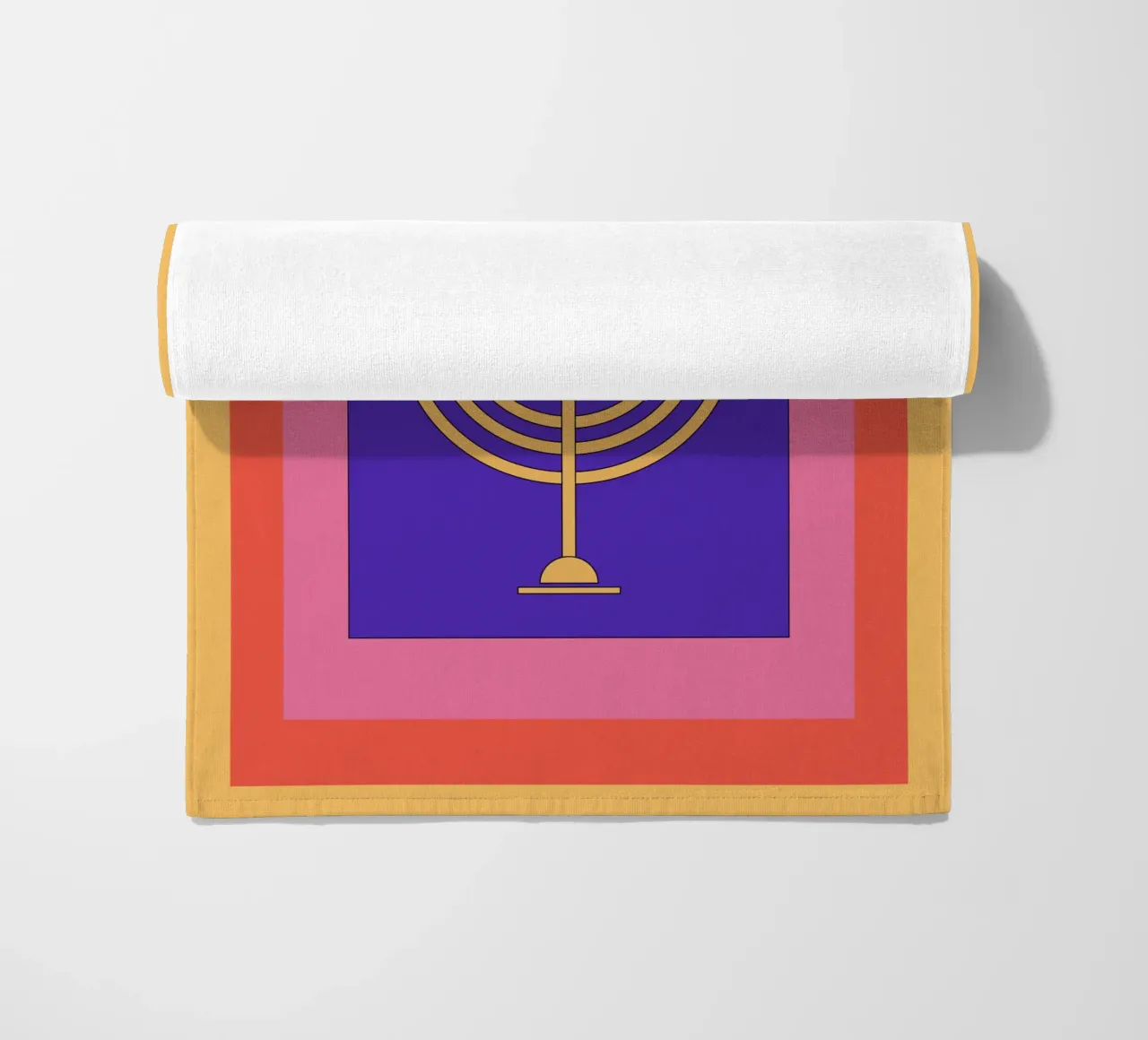 Celebrate Hanukkah with retro style telo mare da galihstudio
