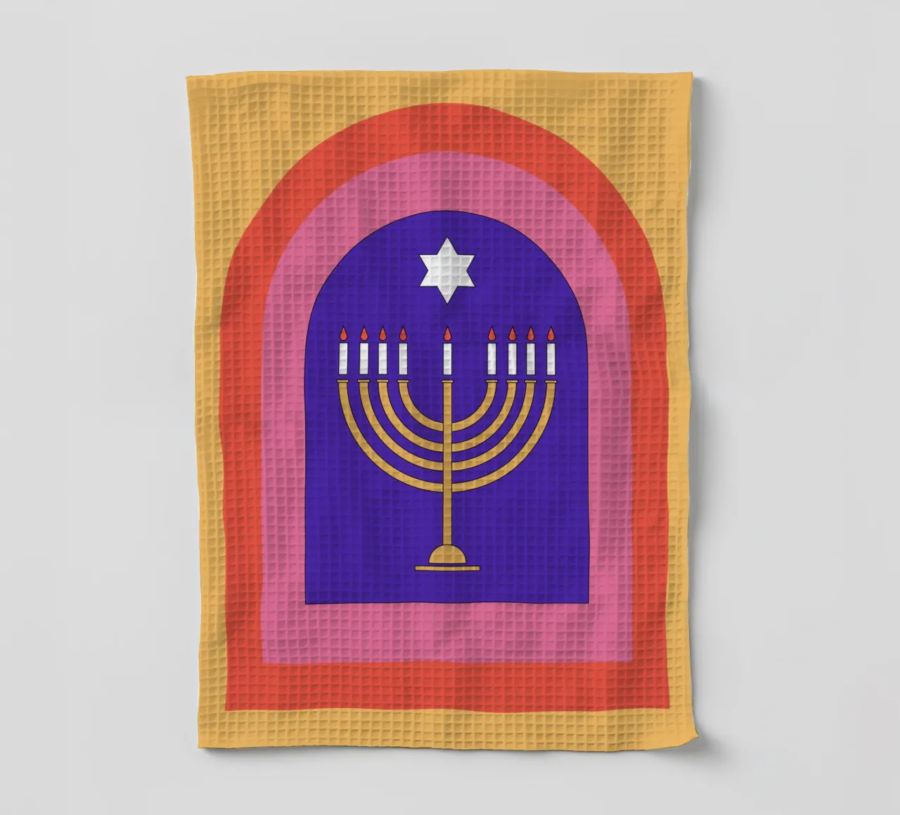 Celebrate Hanukkah with retro style canovaccio da cucina da galihstudio