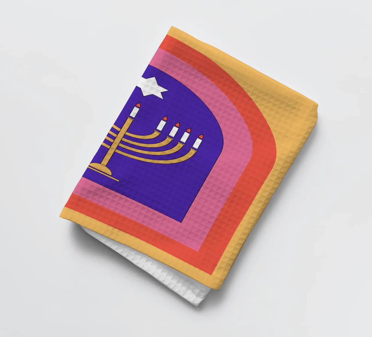 Celebrate Hanukkah with retro style canovaccio da cucina da galihstudio