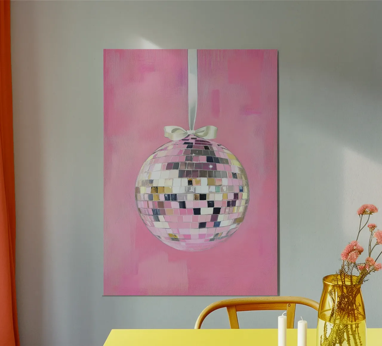 Palla da discoteca I poster con telaio in alluminio da Euphoria Theresa