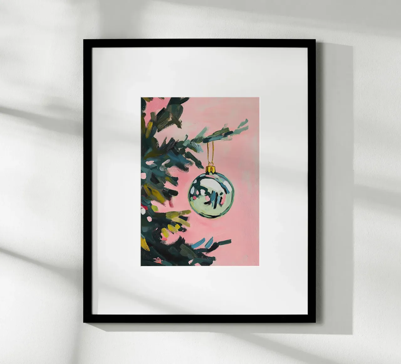 Guaina per albero di Natale Guaina di Natale Natale I poster con telaio in legno da Euphoria Theresa