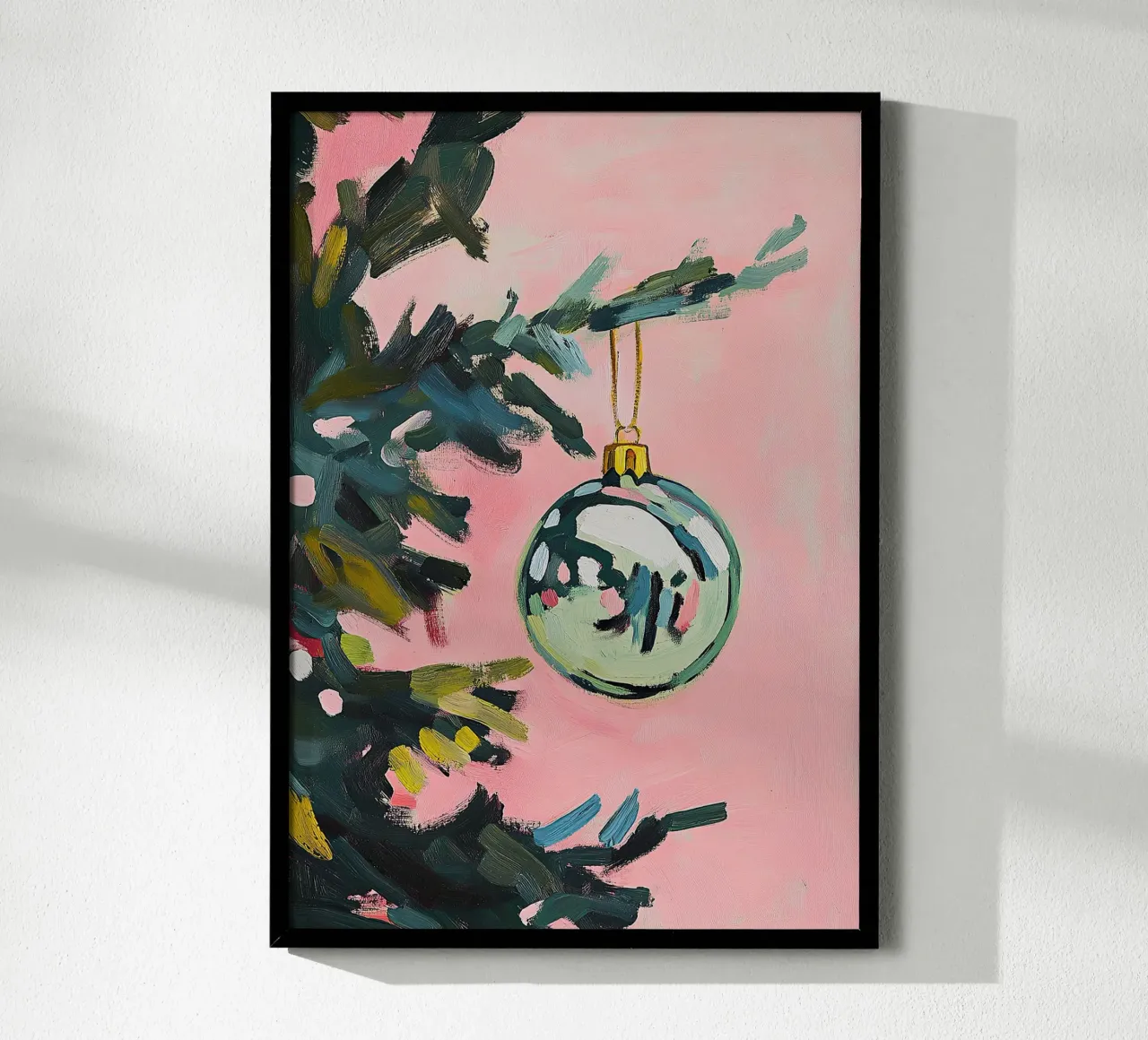 Guaina per albero di Natale Guaina di Natale Natale I poster con telaio in legno da Euphoria Theresa
