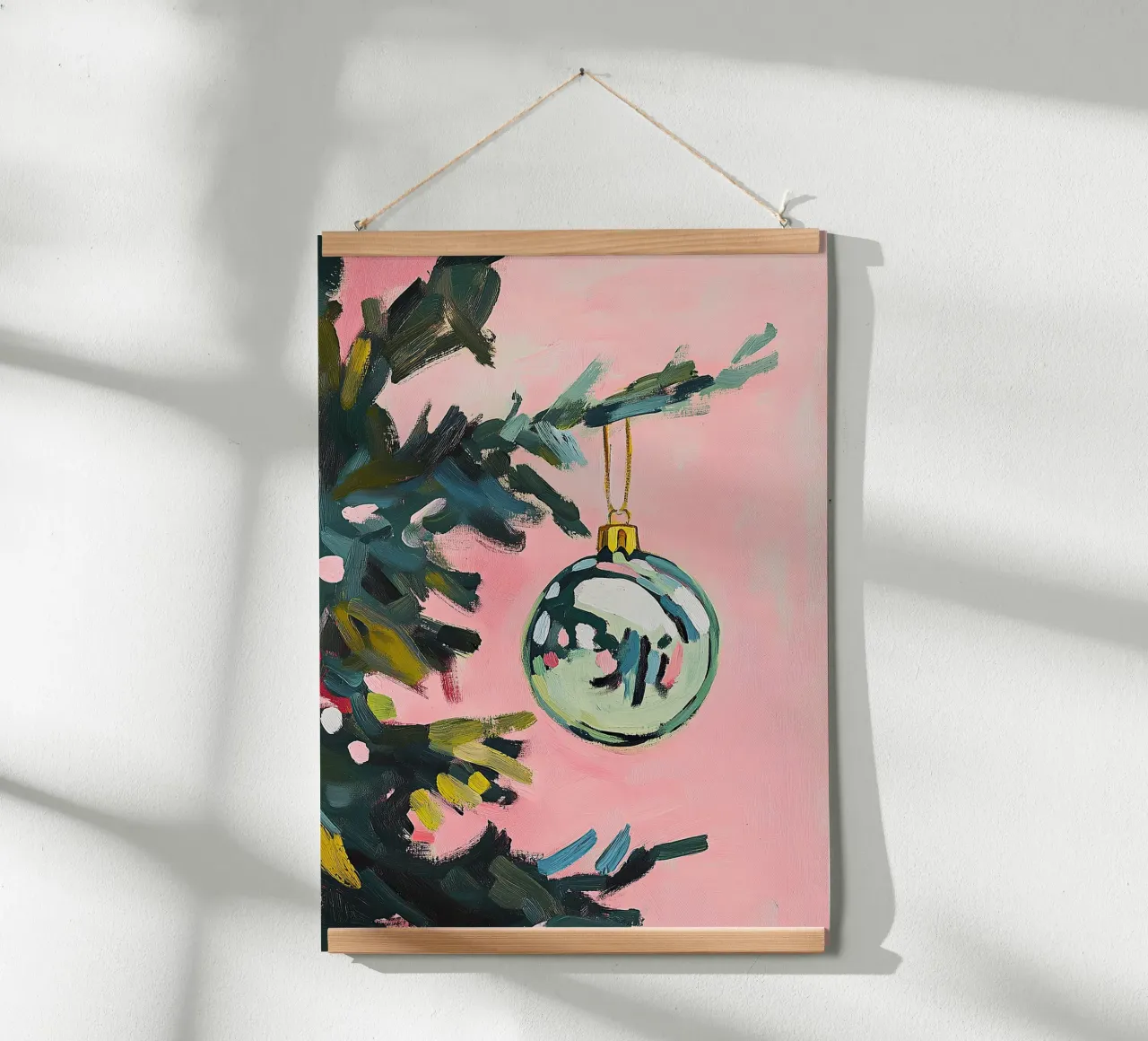 Guaina per albero di Natale Guaina di Natale Natale I poster con telaio in legno da Euphoria Theresa