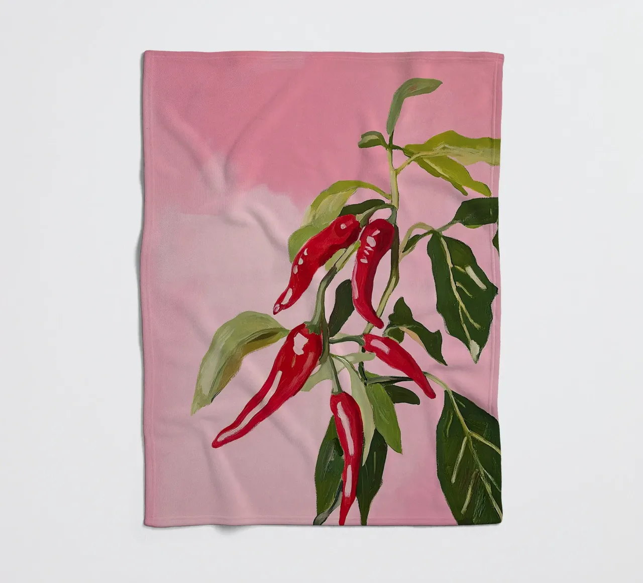 Paprika I fleece blanket by Euphoria Theresa