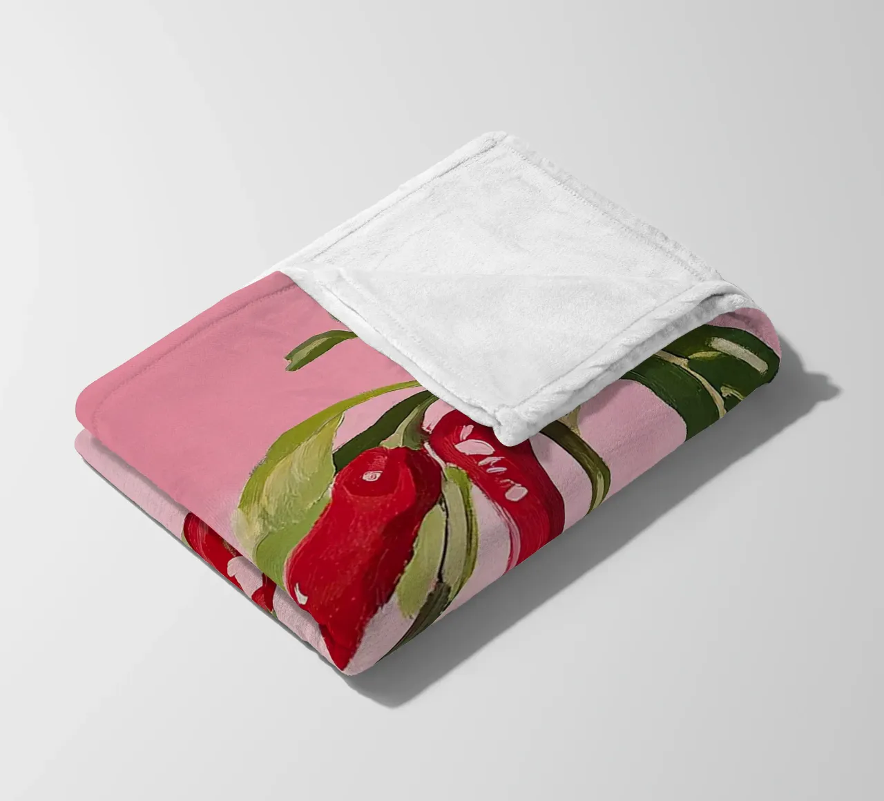 Paprika I fleece blanket by Euphoria Theresa