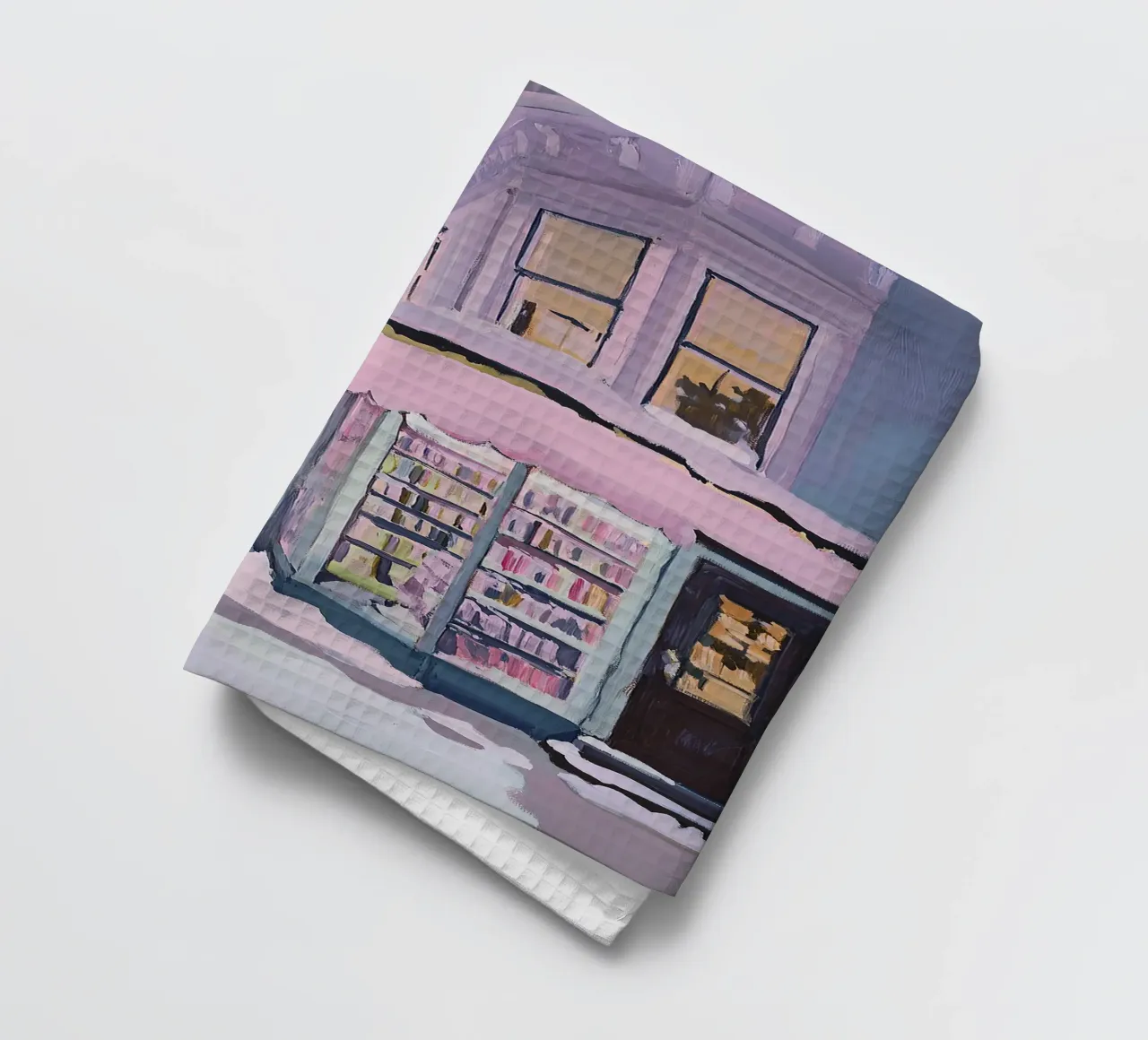 Libros Librería Nieve Invierno I paño de cocina de Euphoria Theresa
