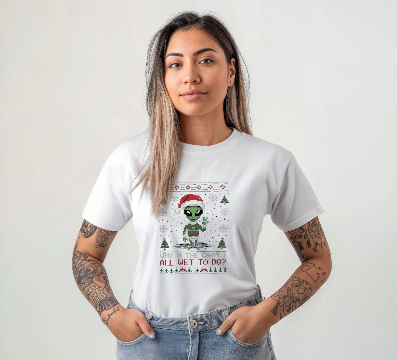 Why is the carpet all wet? t-shirt da edsonramosart