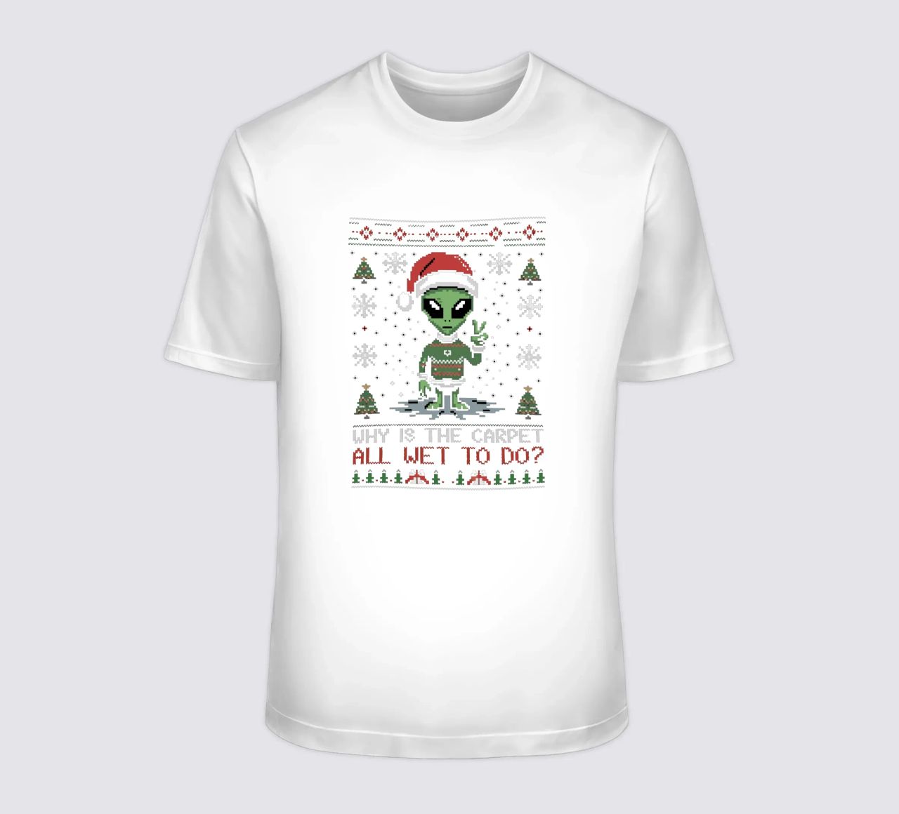 Why is the carpet all wet? t-shirt da edsonramosart