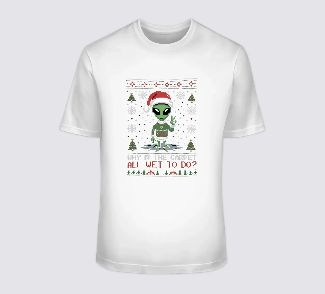 Why is the carpet all wet? t-shirt da edsonramosart