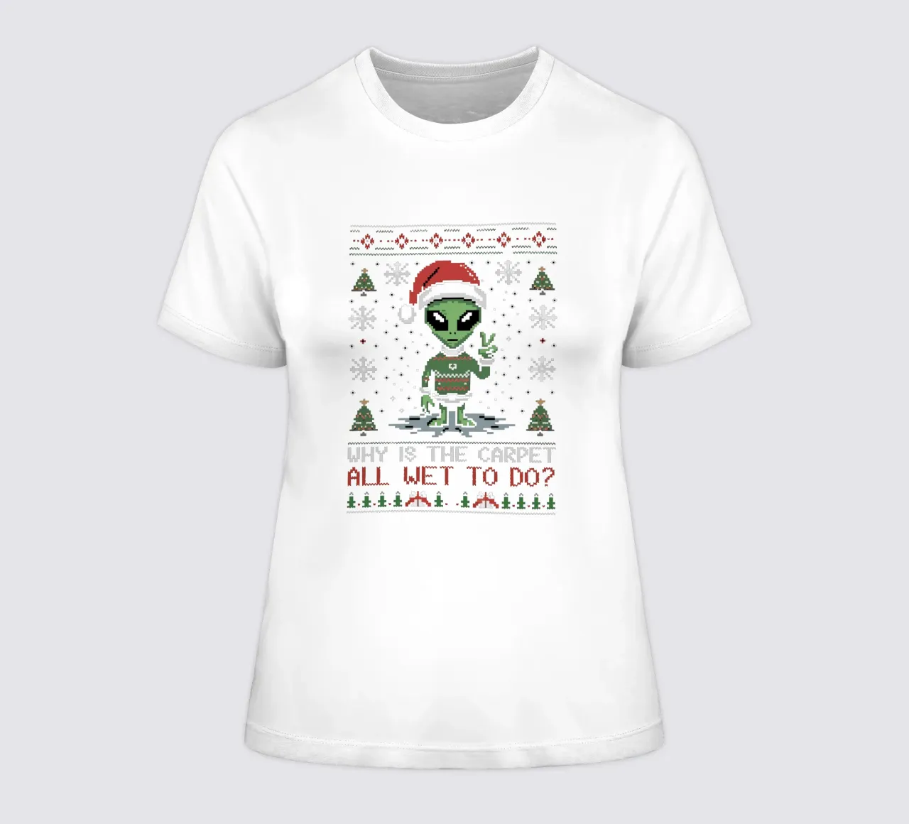 Why is the carpet all wet? t-shirt da donna da edsonramosart