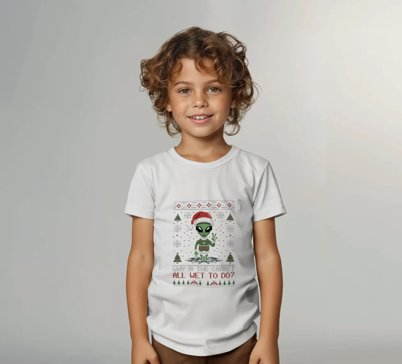 Why is the carpet all wet? t-shirt bambini da edsonramosart