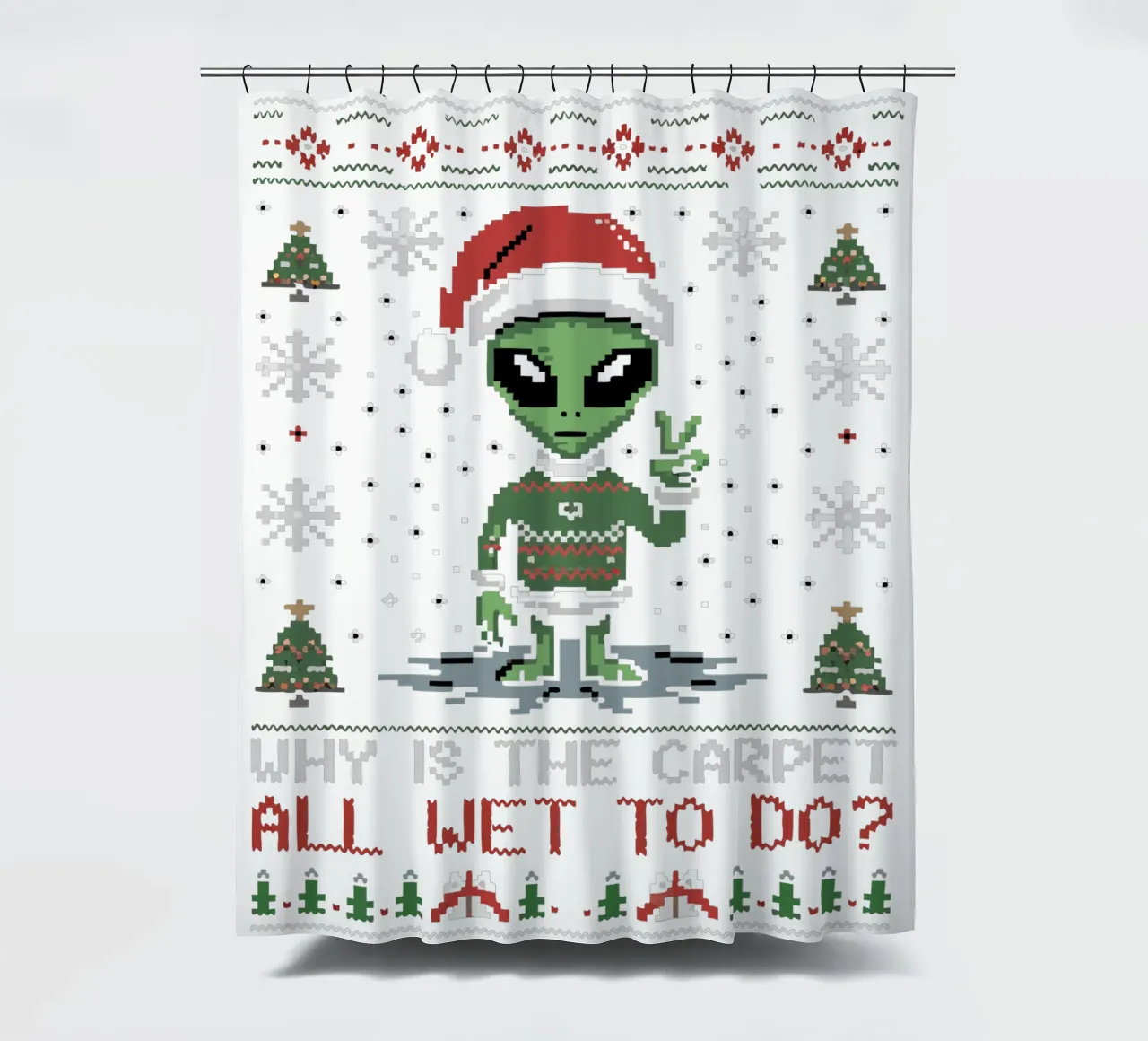 Why is the carpet all wet? Duschvorhang von edsonramosart