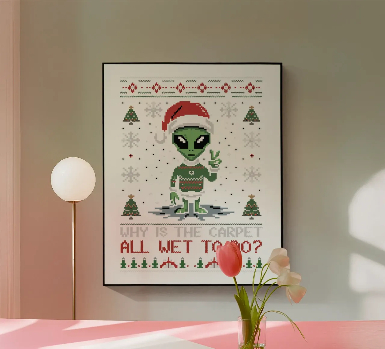 Why is the carpet all wet? plexiglass da edsonramosart