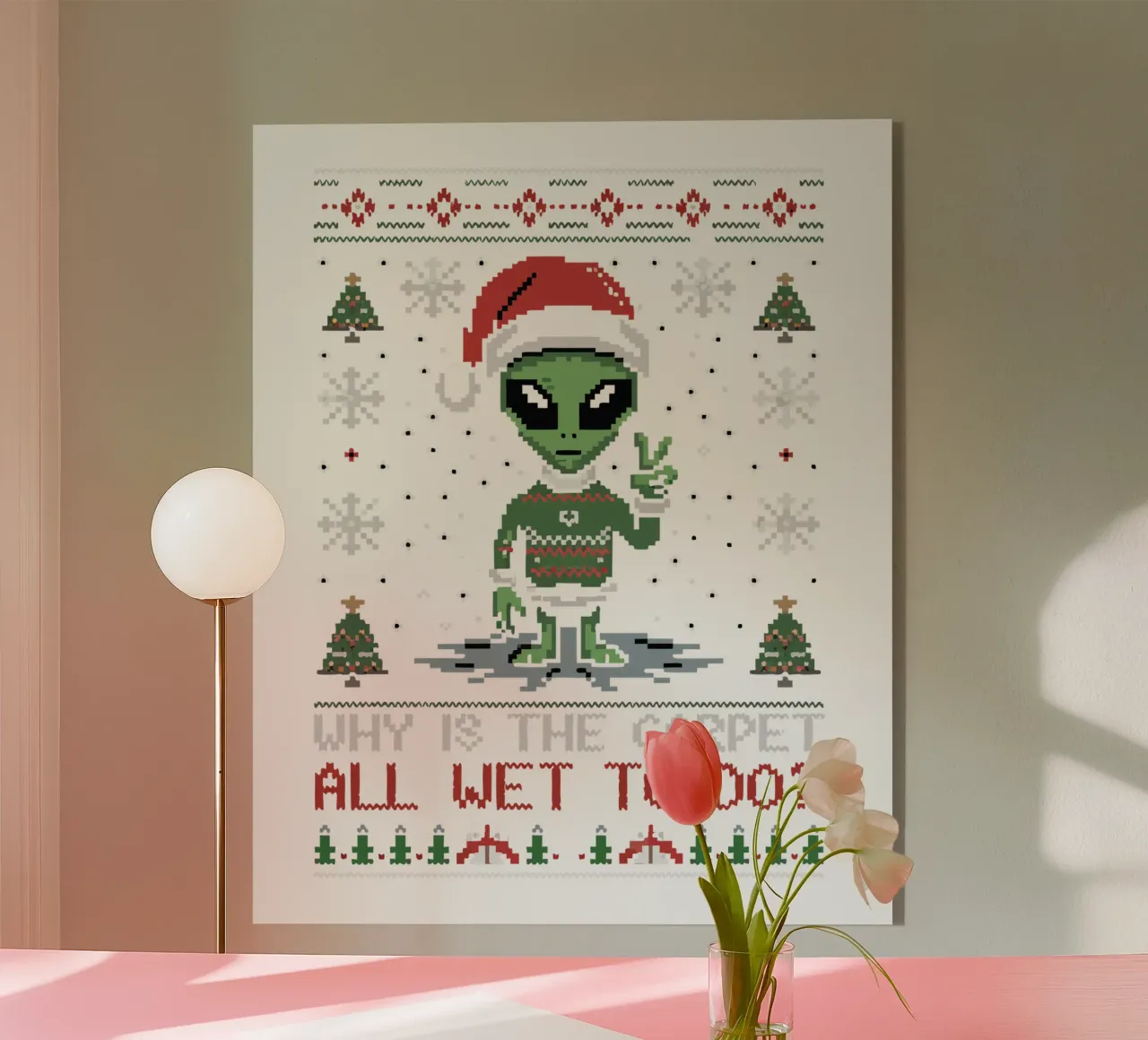 Why is the carpet all wet? plexiglass da edsonramosart