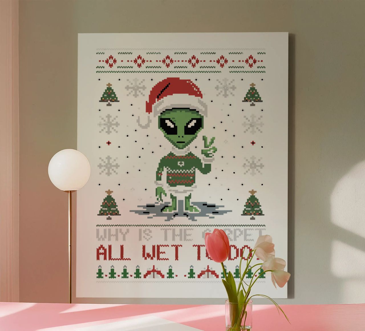 Why is the carpet all wet? tela da edsonramosart