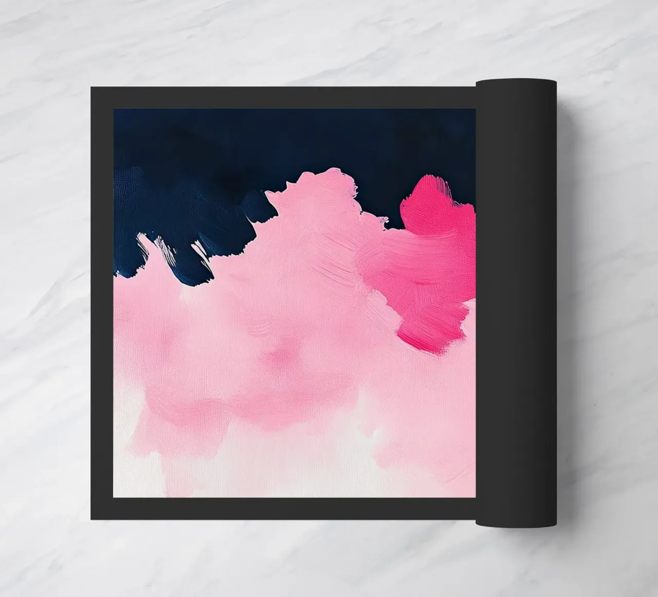 Blu astratto Rosa II zerbino da Euphoria Theresa