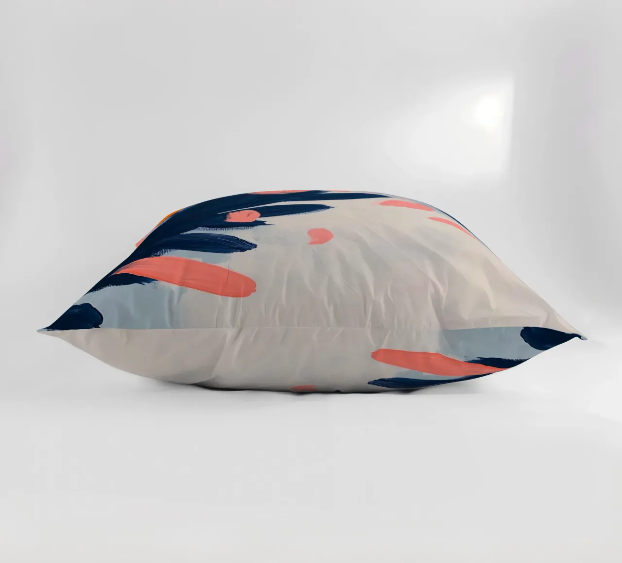 Astratto Arancione Blu I cuscino da Euphoria Theresa