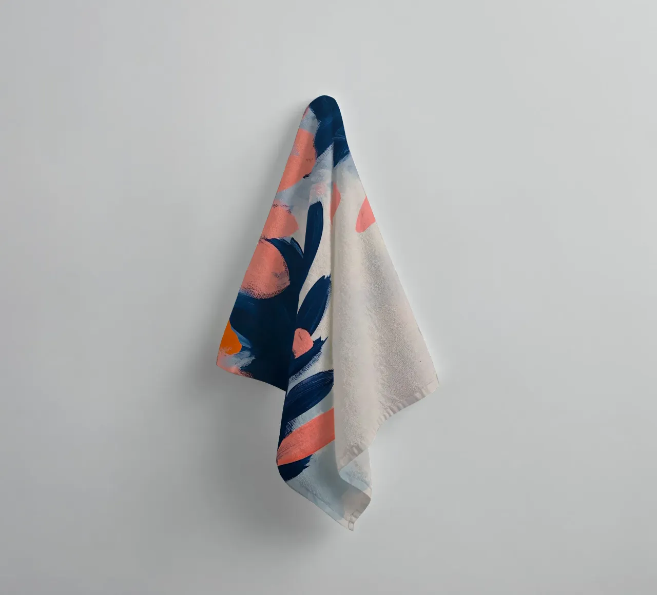 Astratto Arancione Blu I asciugamano da bagno da Euphoria Theresa