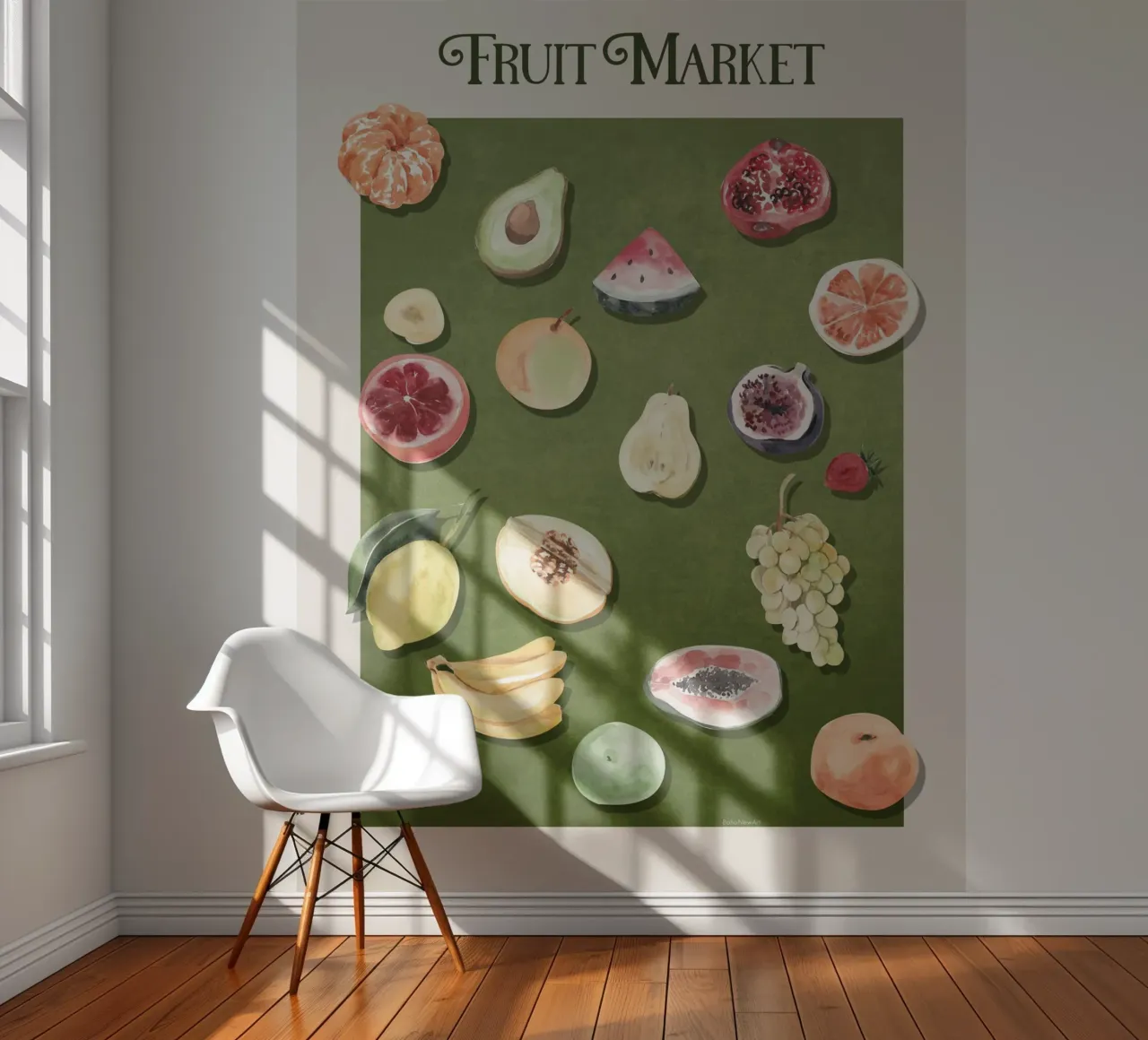 Emel Tunaboylu - Mercato della frutta carta da parati fotografica da The Artcircle