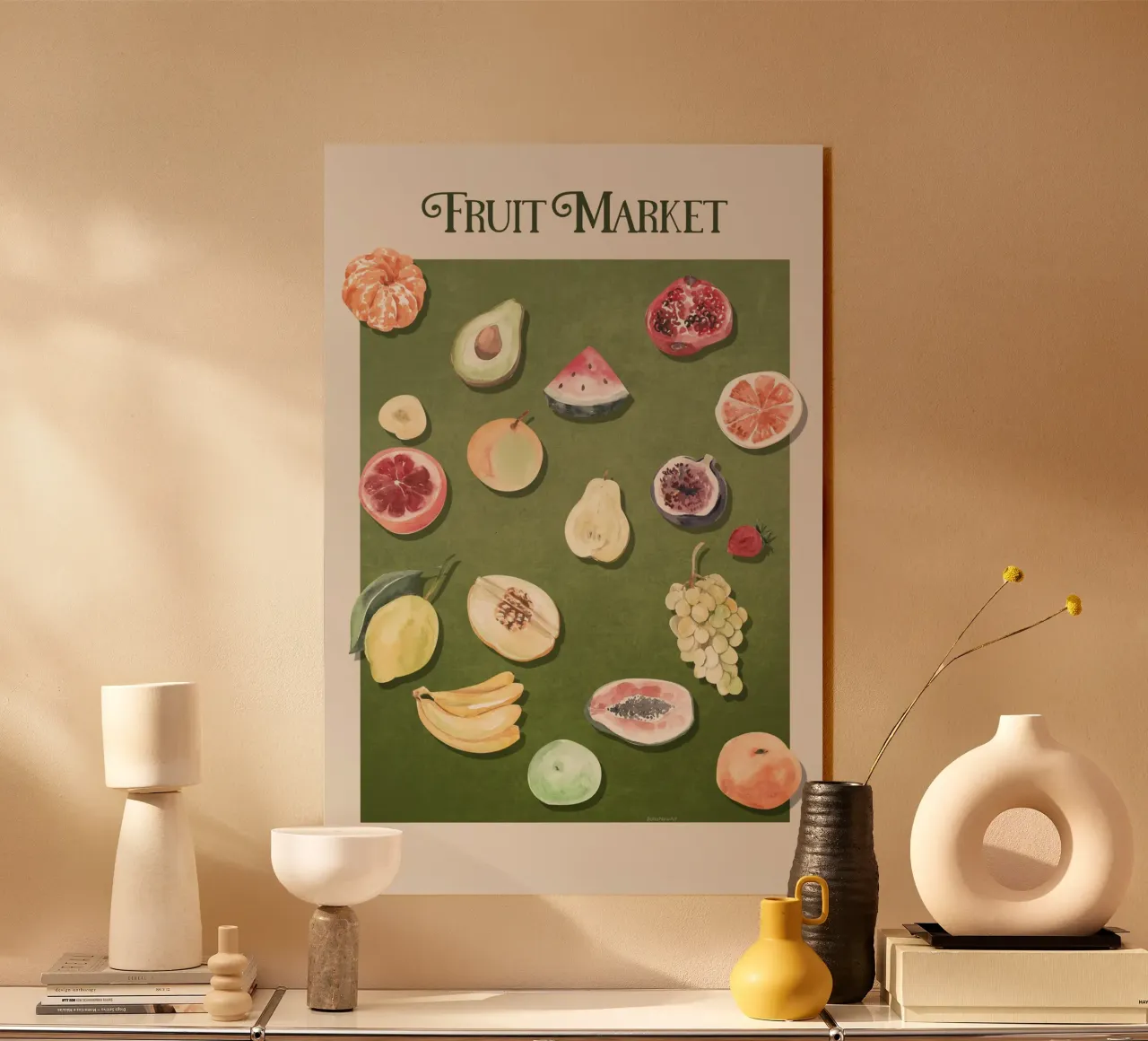 Emel Tunaboylu - Mercato della frutta plexiglass da The Artcircle