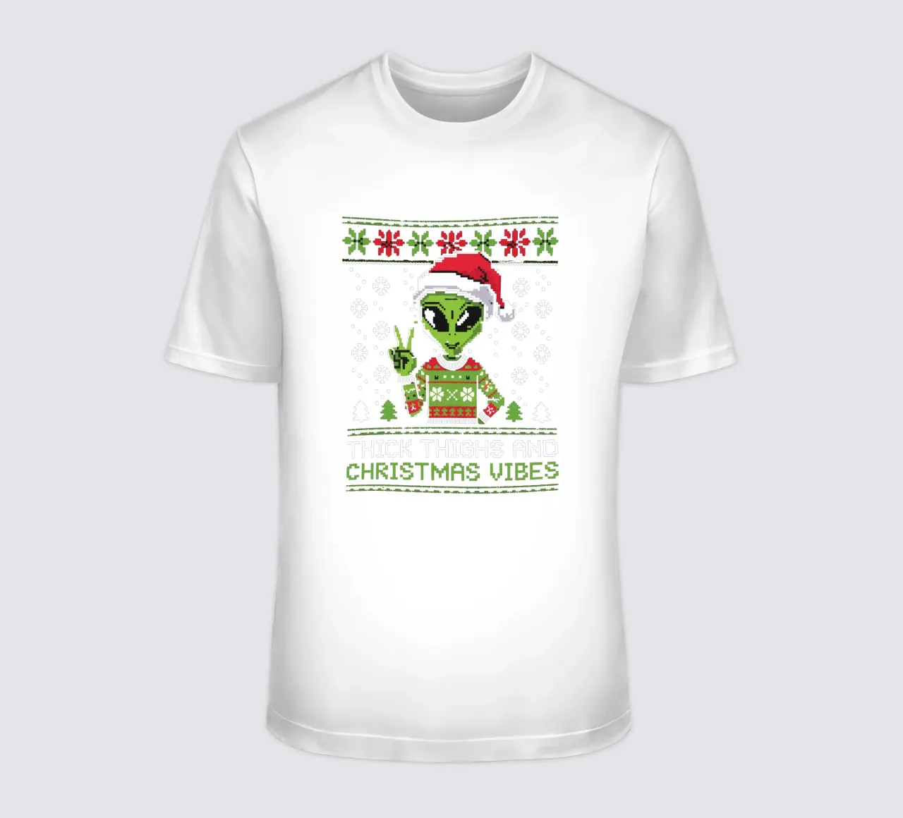 Thick Thighs and Christmas Vibes t-shirt da edsonramosart