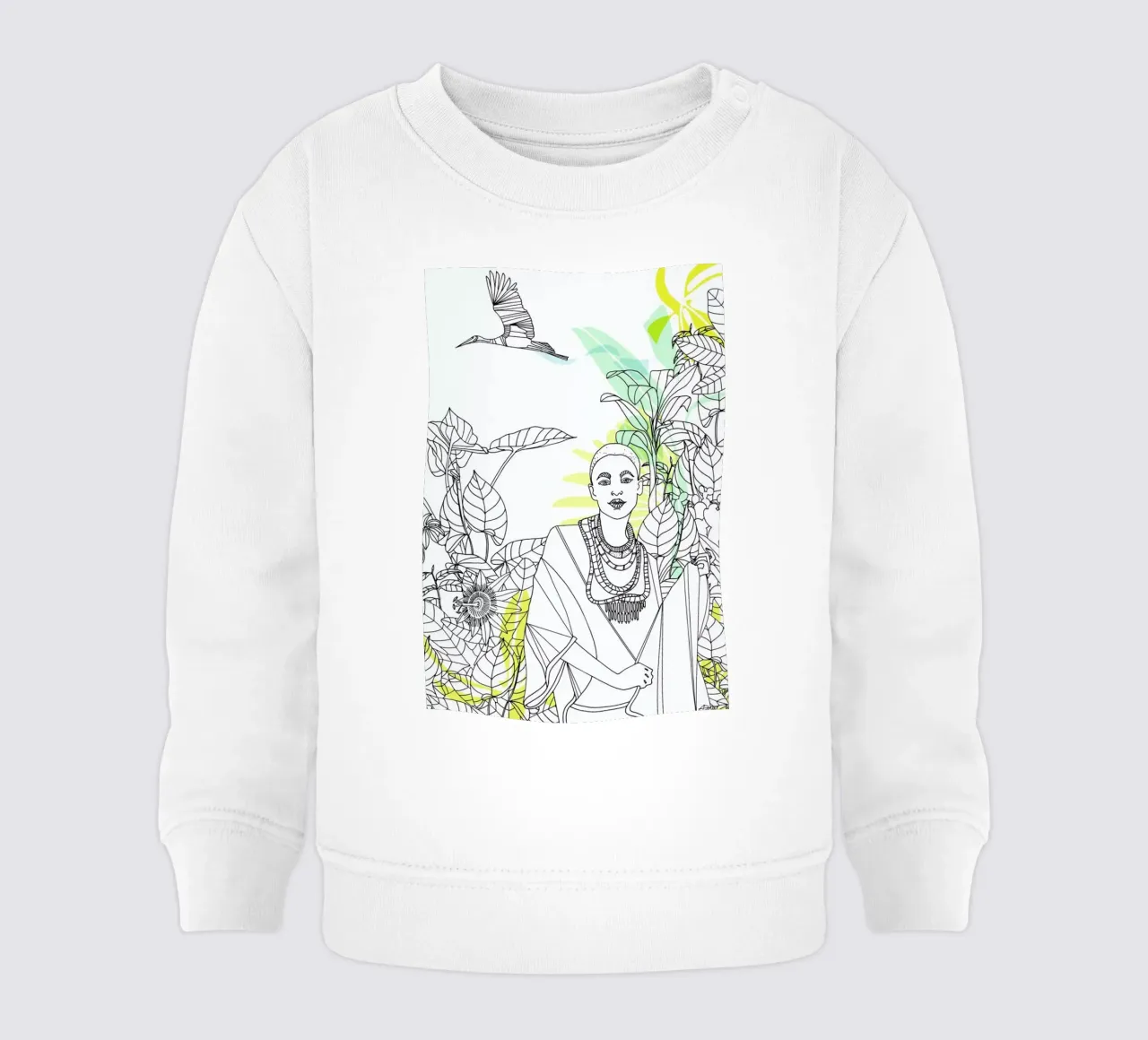 Jungle Queen - Queens & Dandies felpa neonato da Anja Denz