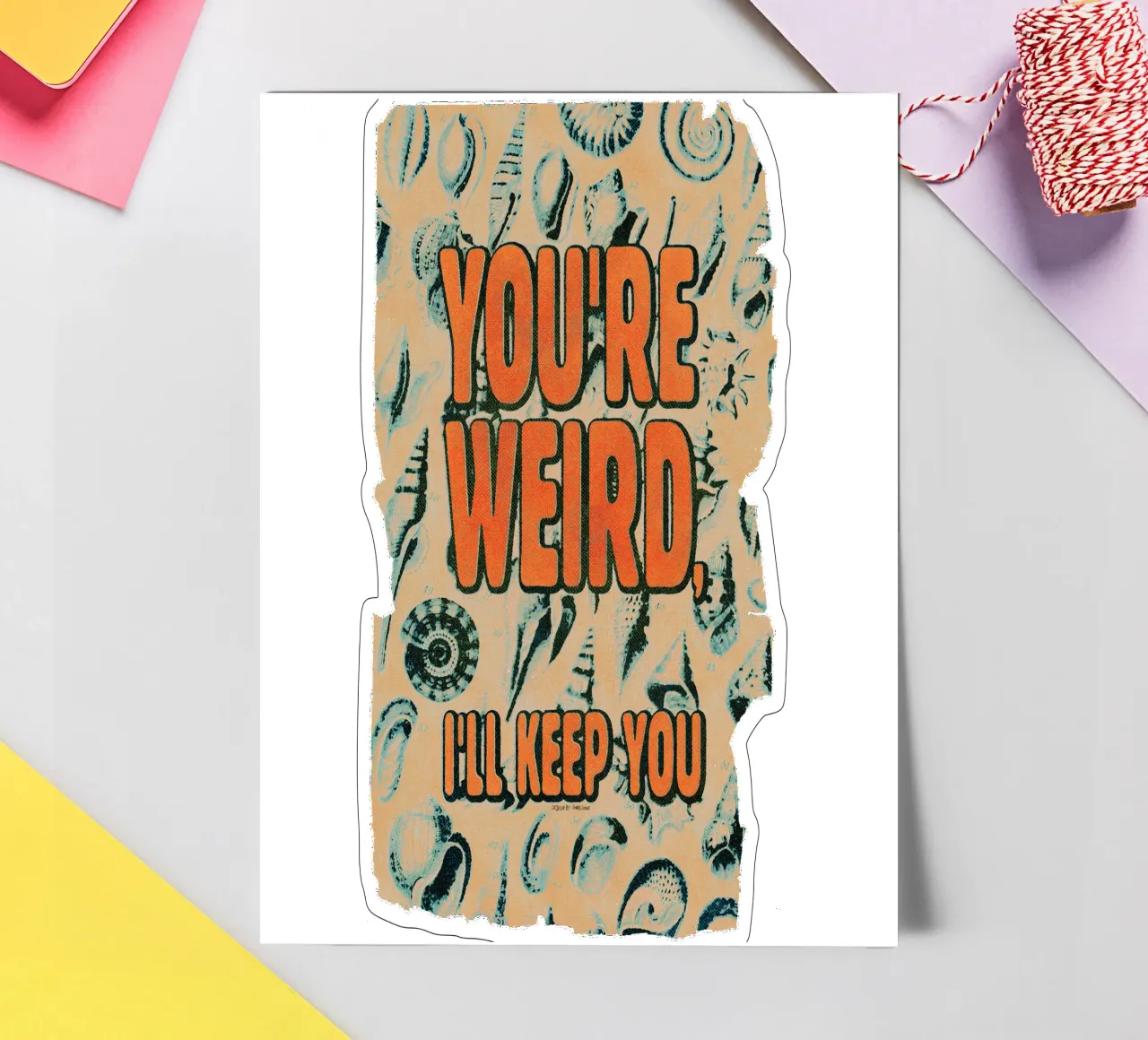 Weird stickervel van Jonas Loose