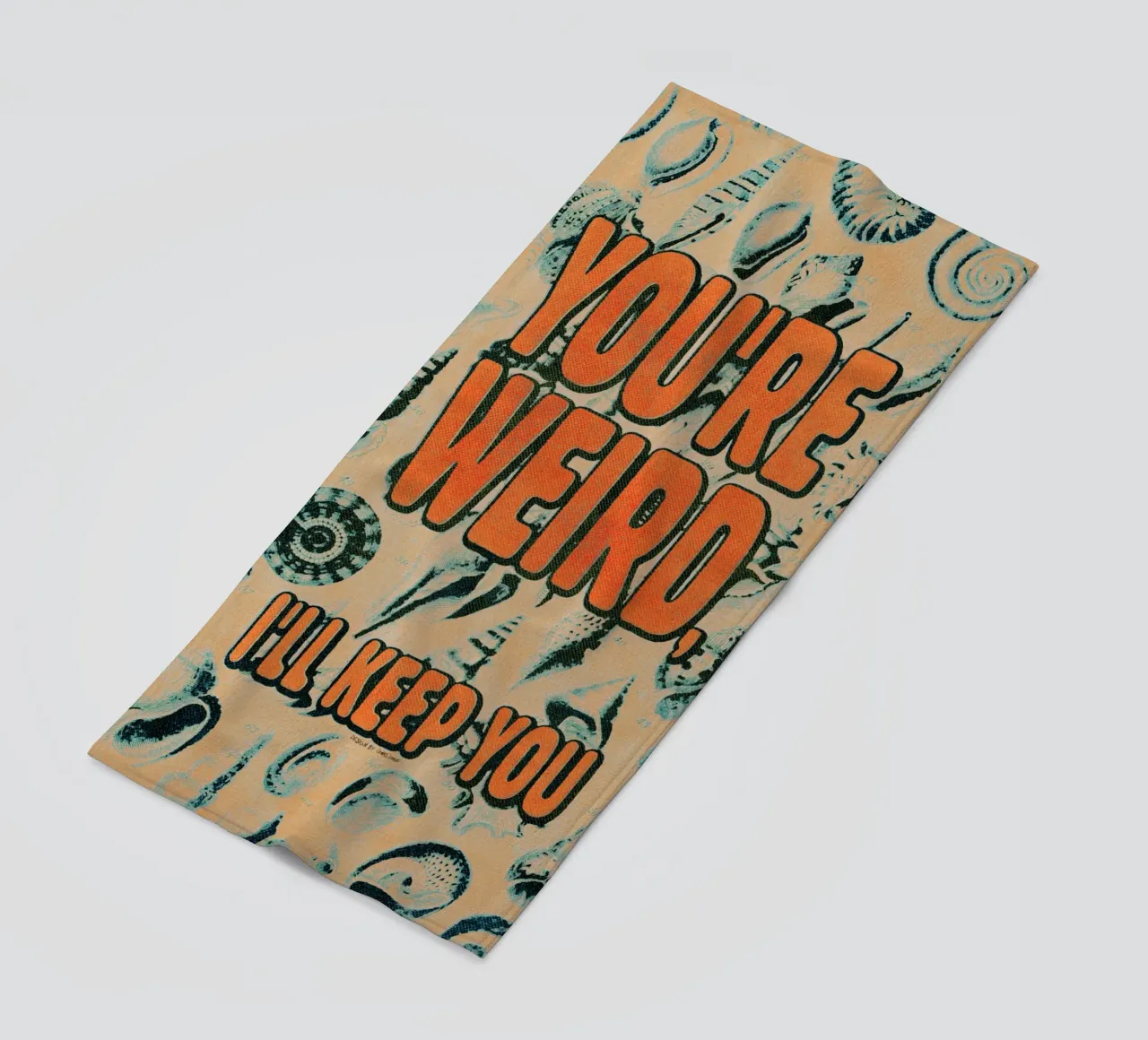 Weird beach towel by Jonas Loose
