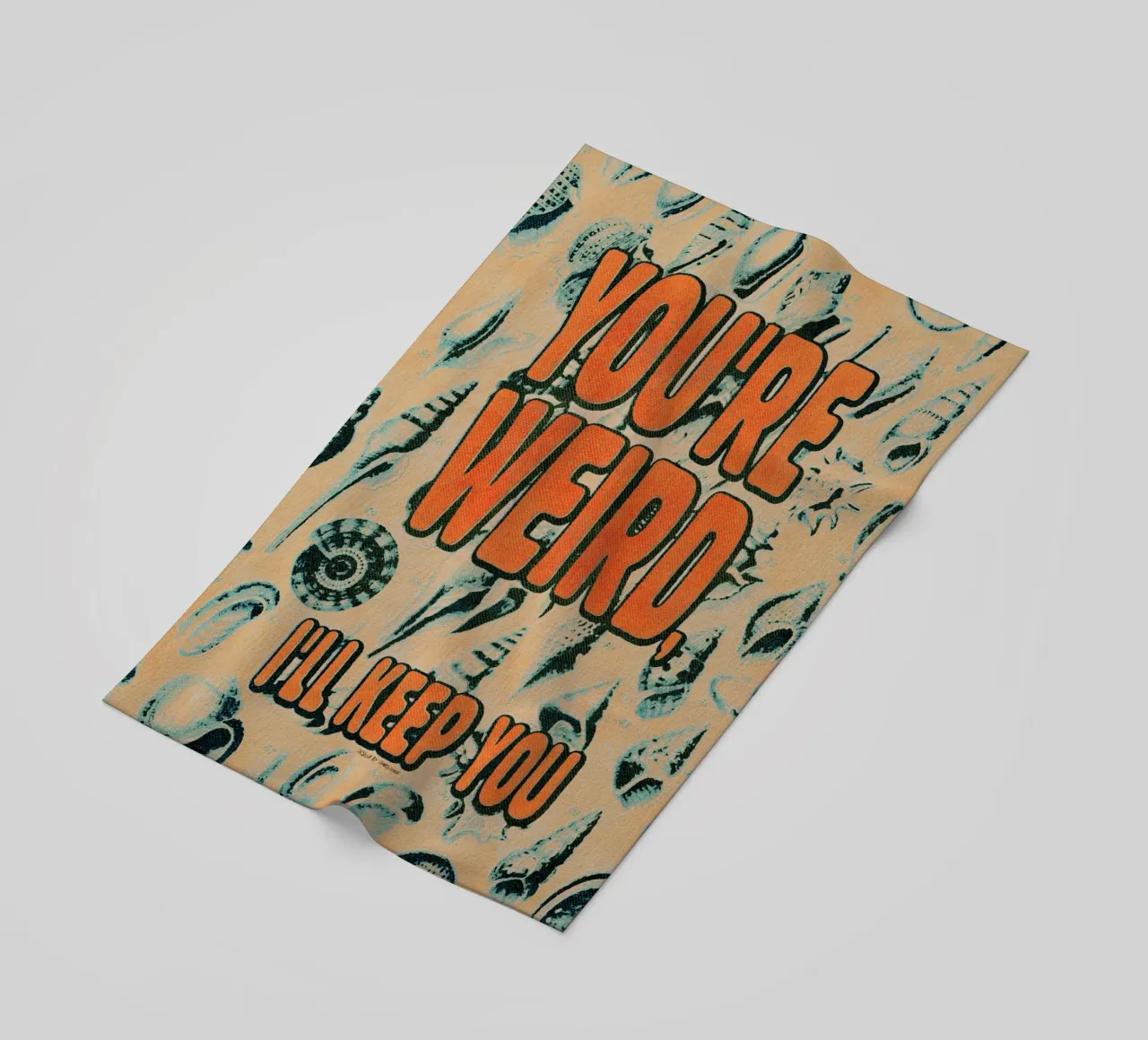 Weird beach towel by Jonas Loose