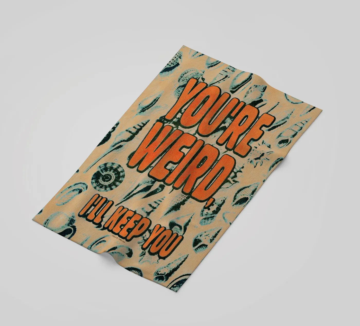 Weird beach towel by Jonas Loose