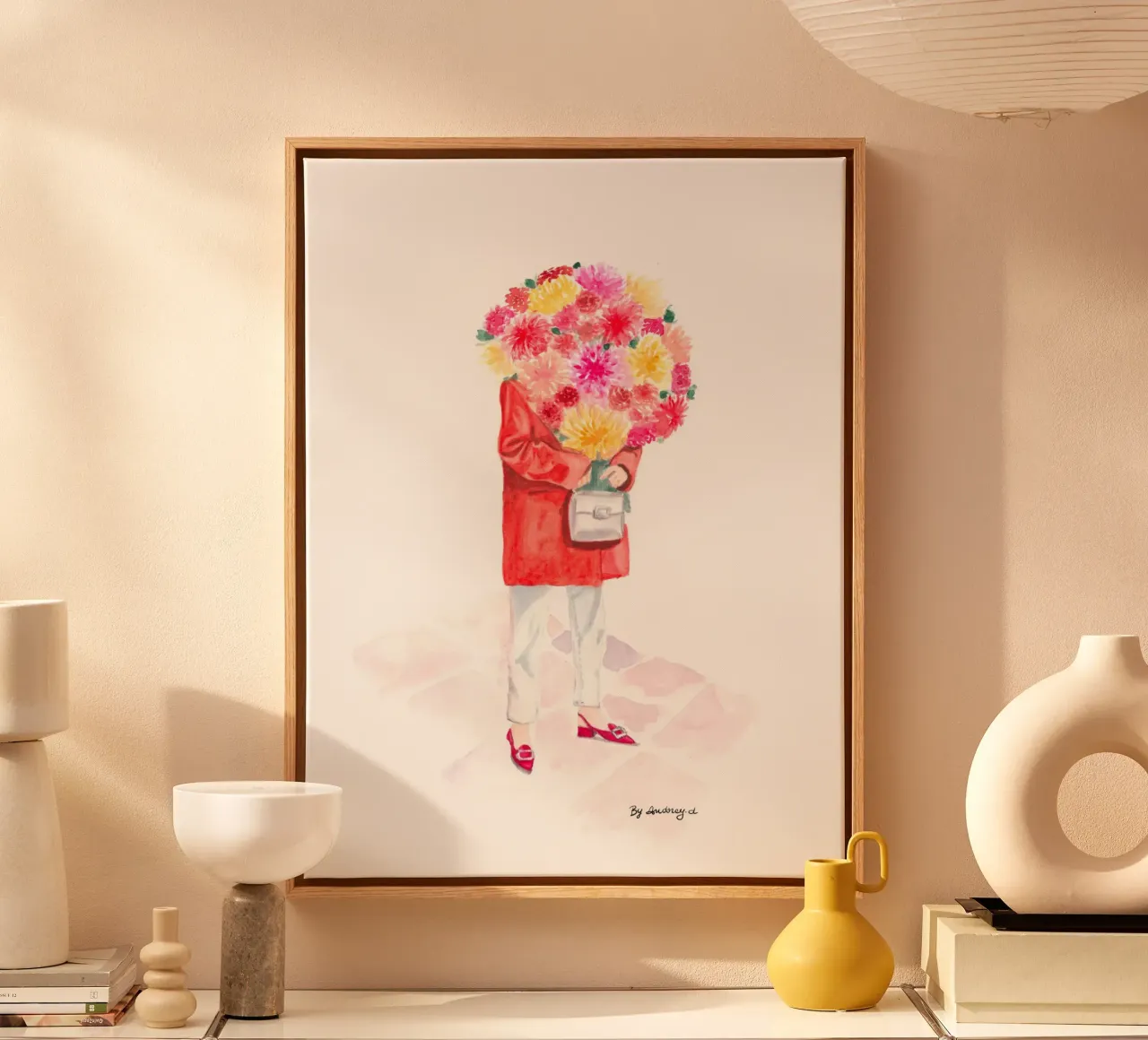 Mysterious Dhalia in R.Vivier tela con Cornice a cassetta da byaudreyd