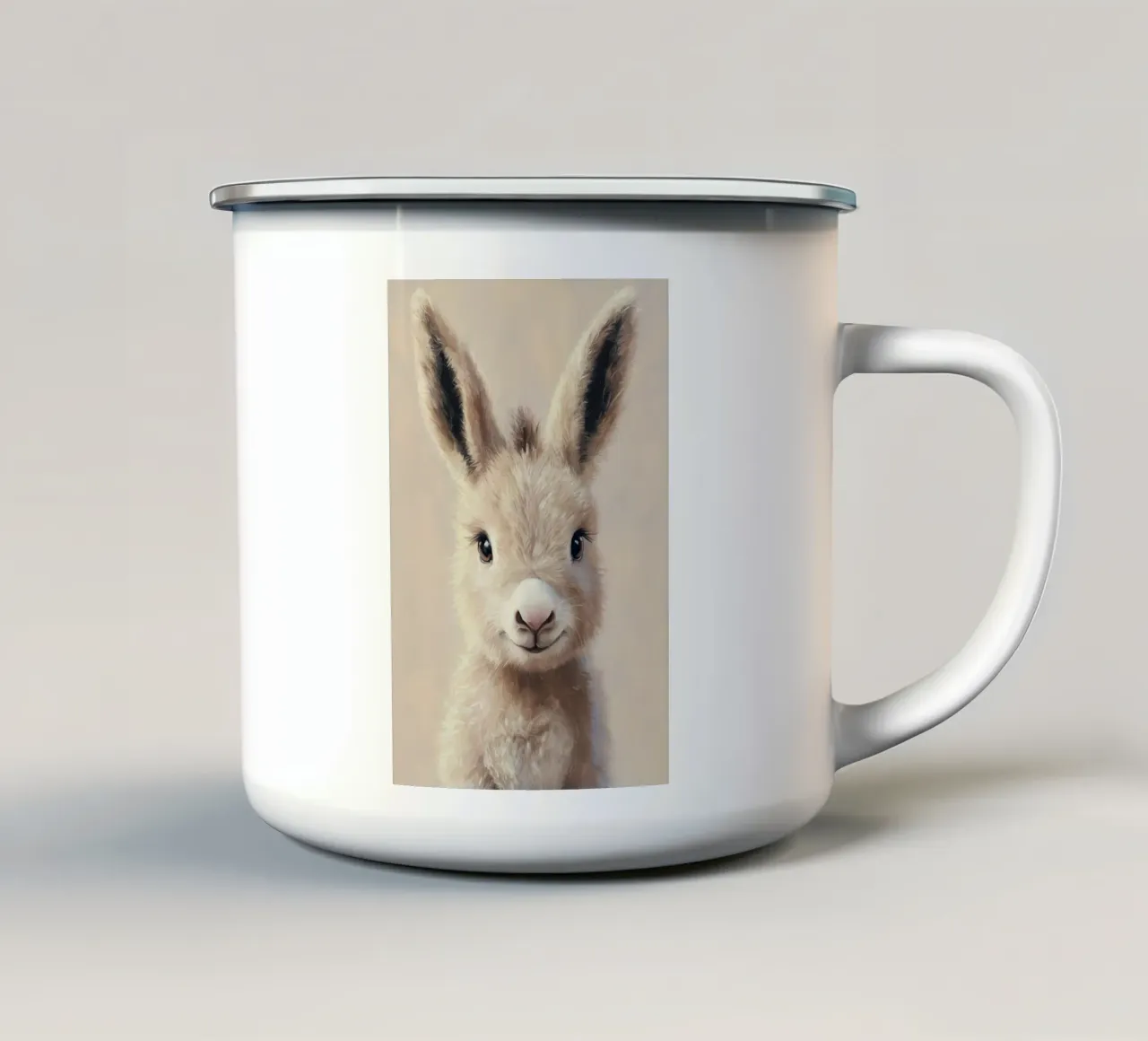 Eroe #7: Asino tazza in smalto da farbenhelden