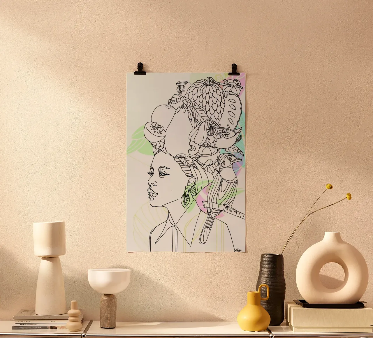 Fruit Hat - Queens & Dandies poster da Anja Denz