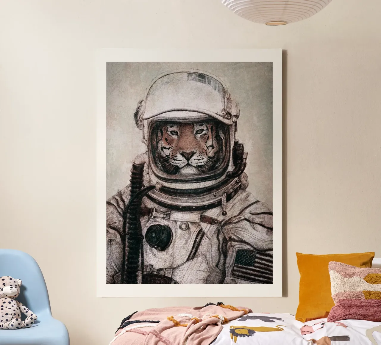 Apollo il gatto maestoso tela con Cornice a cassetta da mikekoubou