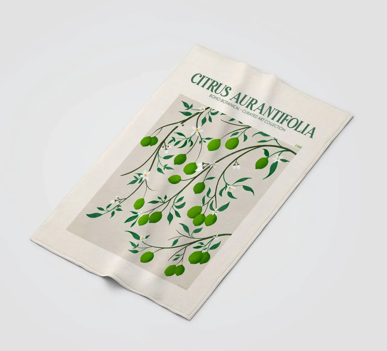 Emel Tunaboylu - Mercato della frutta Lime coperta in pile da The Artcircle