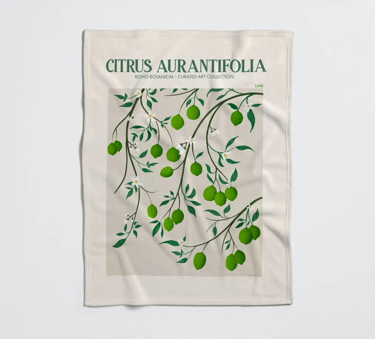 Emel Tunaboylu - Mercato della frutta Lime coperta in pile da The Artcircle