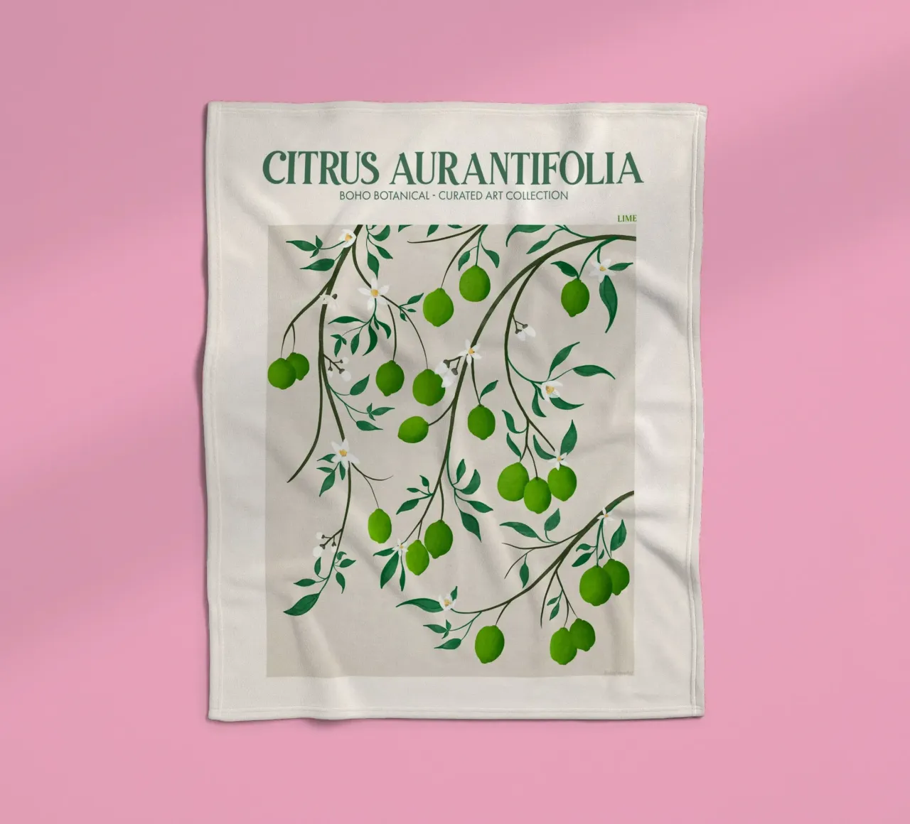 Emel Tunaboylu - Mercato della frutta Lime coperta in pile da The Artcircle