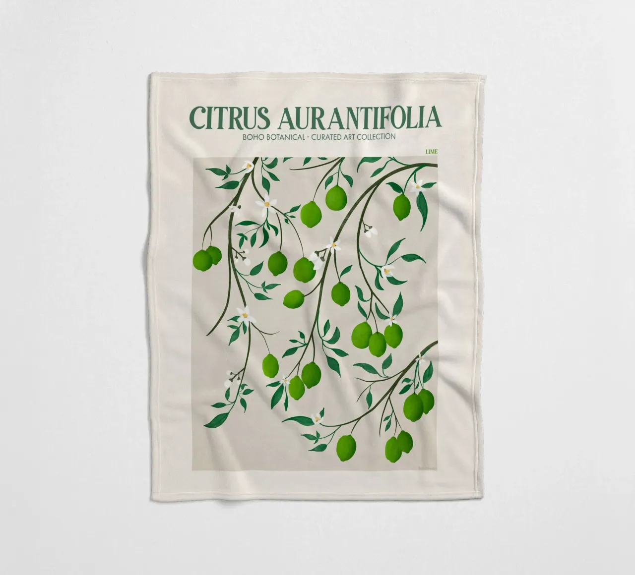 Emel Tunaboylu - Mercato della frutta Lime coperta in pile da The Artcircle