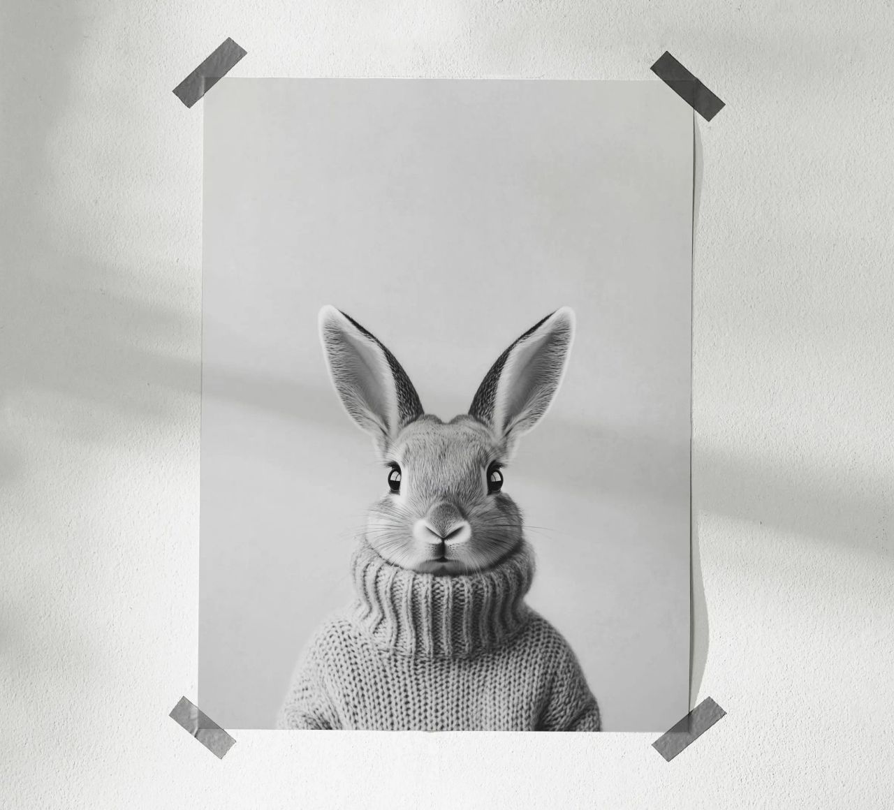 Hasen Portrait Luis poster by Carinaprint
