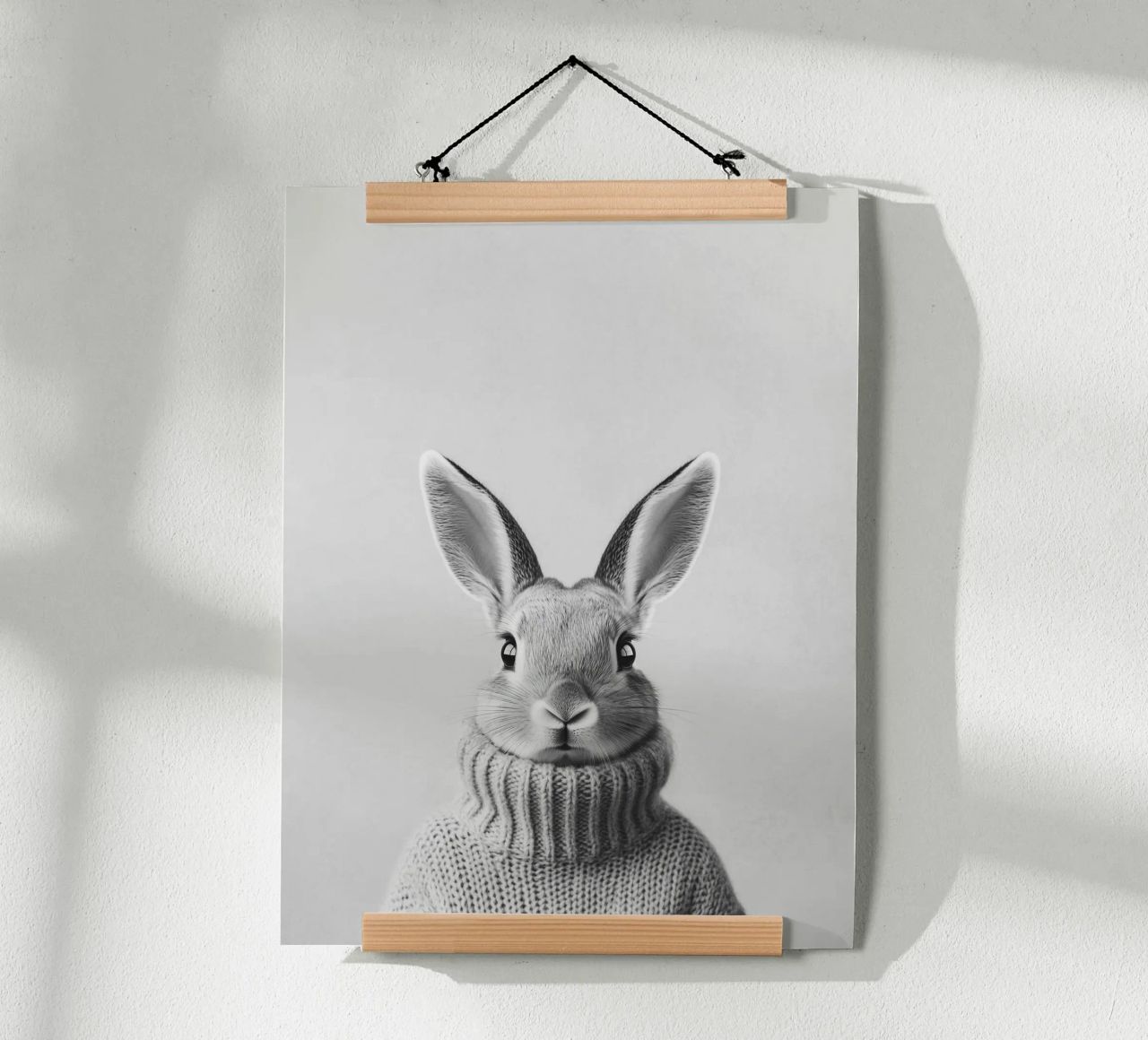 Hasen Portrait Luis poster by Carinaprint